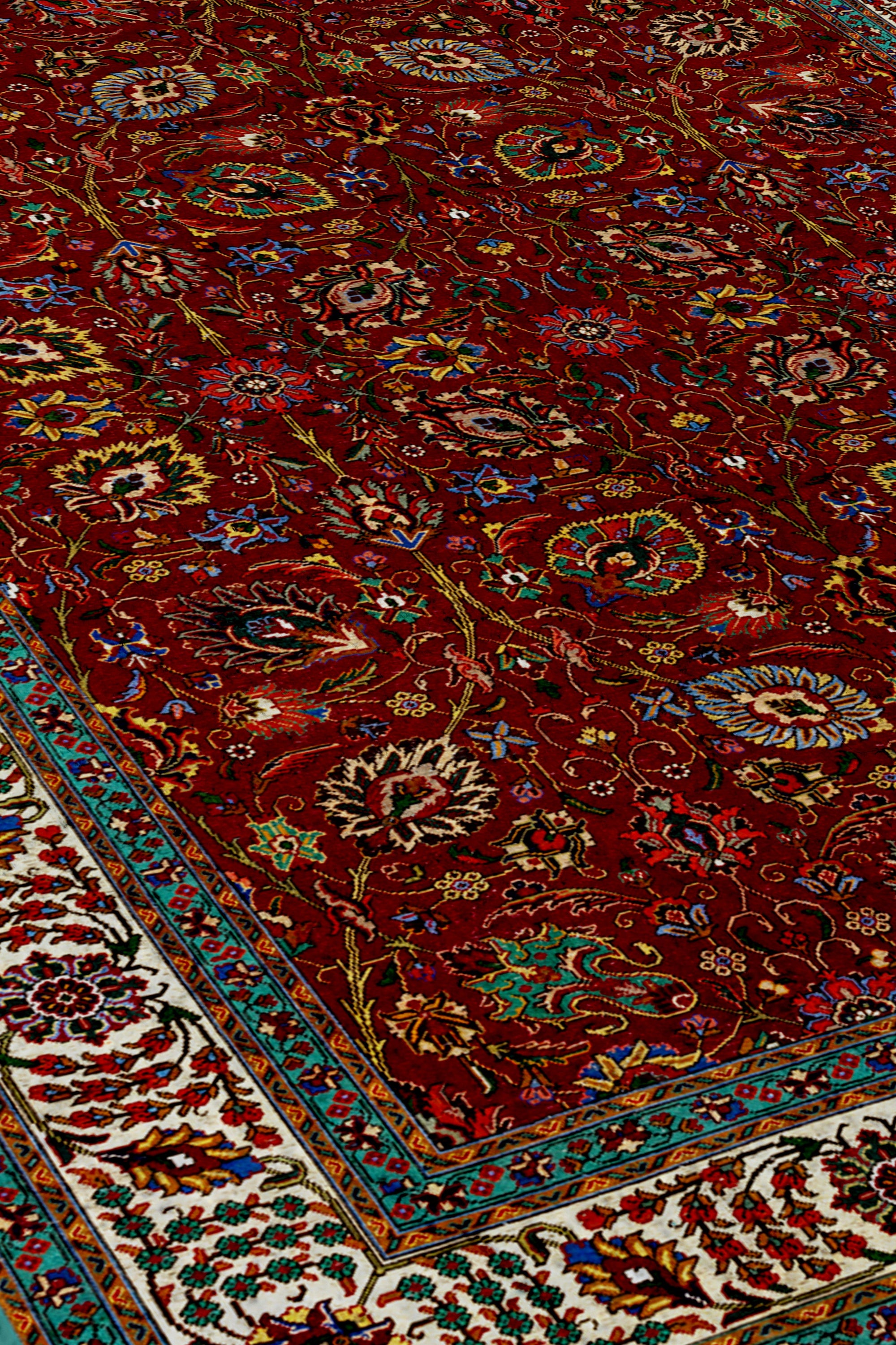 Arte DS022 Klasik Çiçek Figürlü Dekoratif Dokuma Halı