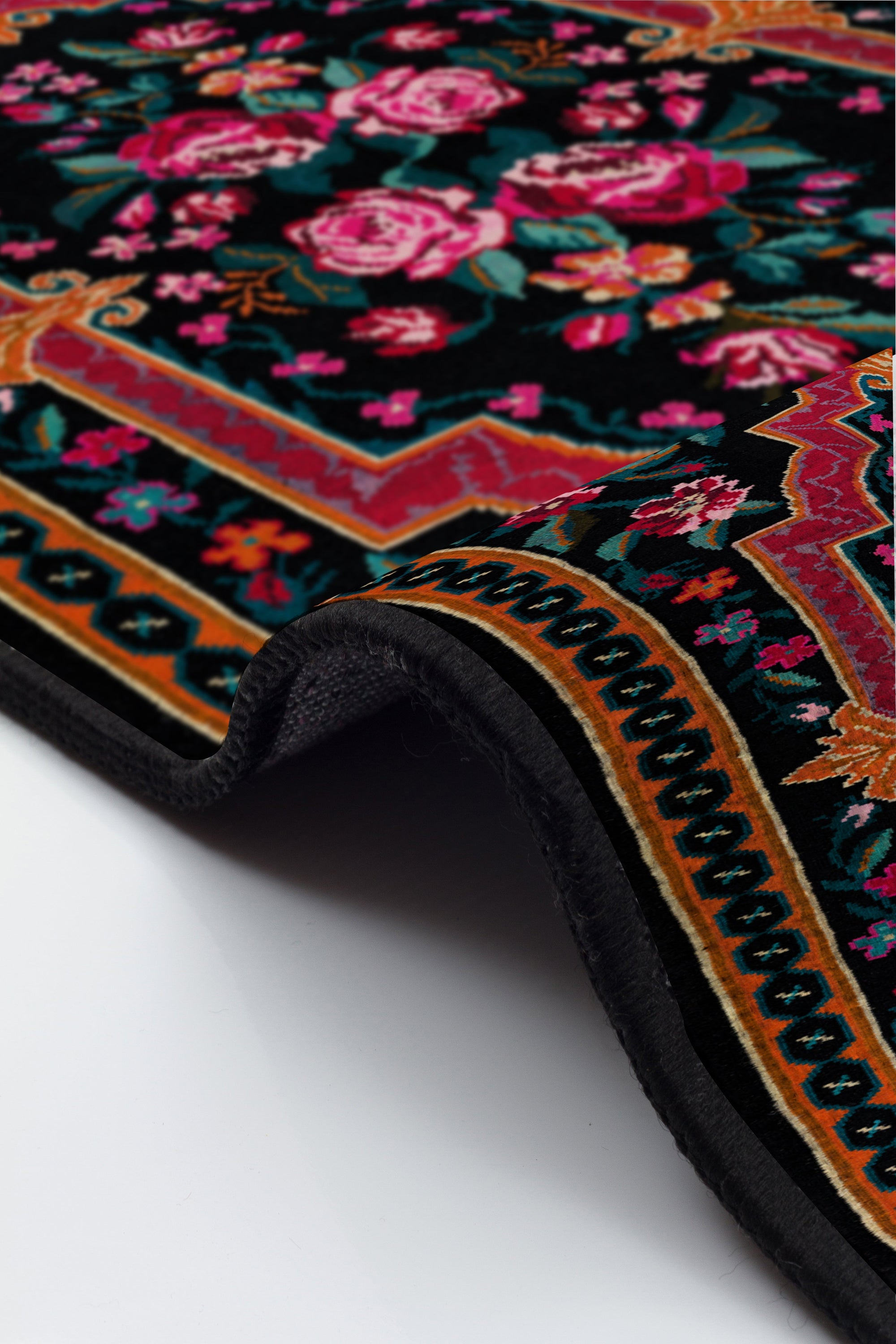 Arte DS063 Çiçek Desenli Klasik Desenli Dekoratif Dokuma Halı