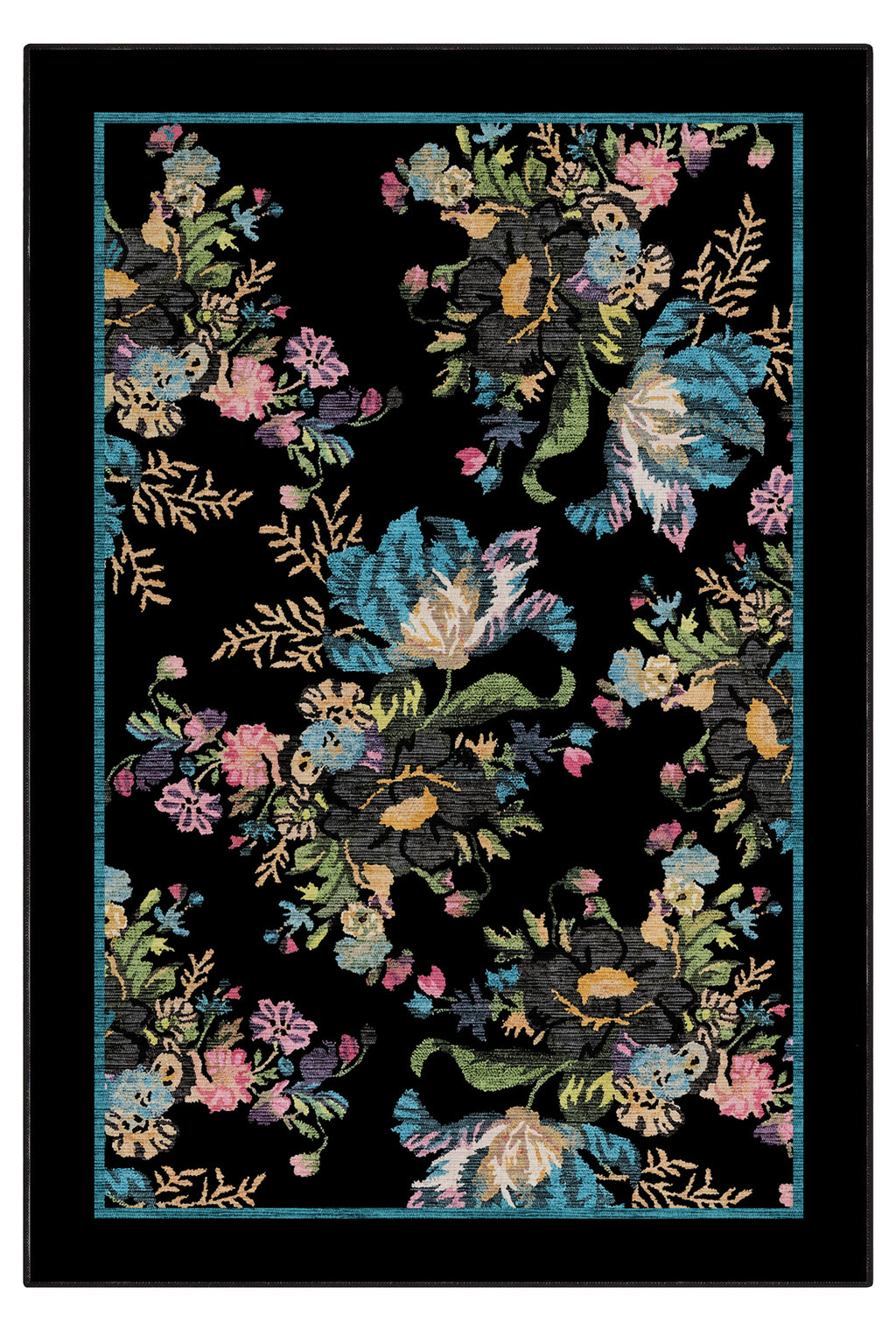 Arte DS286 Klasik Çiçek Desenli Dekoratif Dokuma Halı