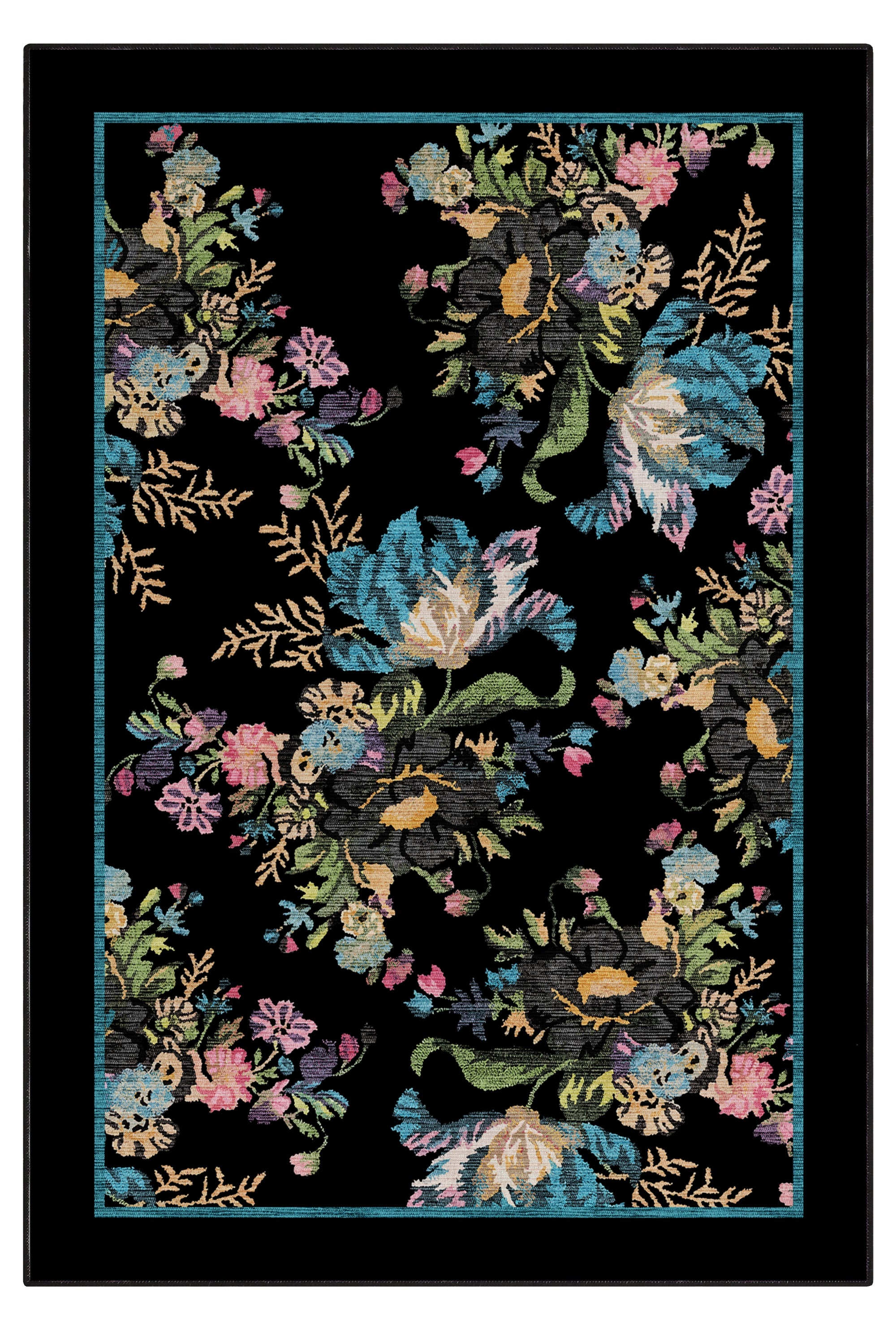 Arte DS286 Klasik Çiçek Desenli Dekoratif Dokuma Halı