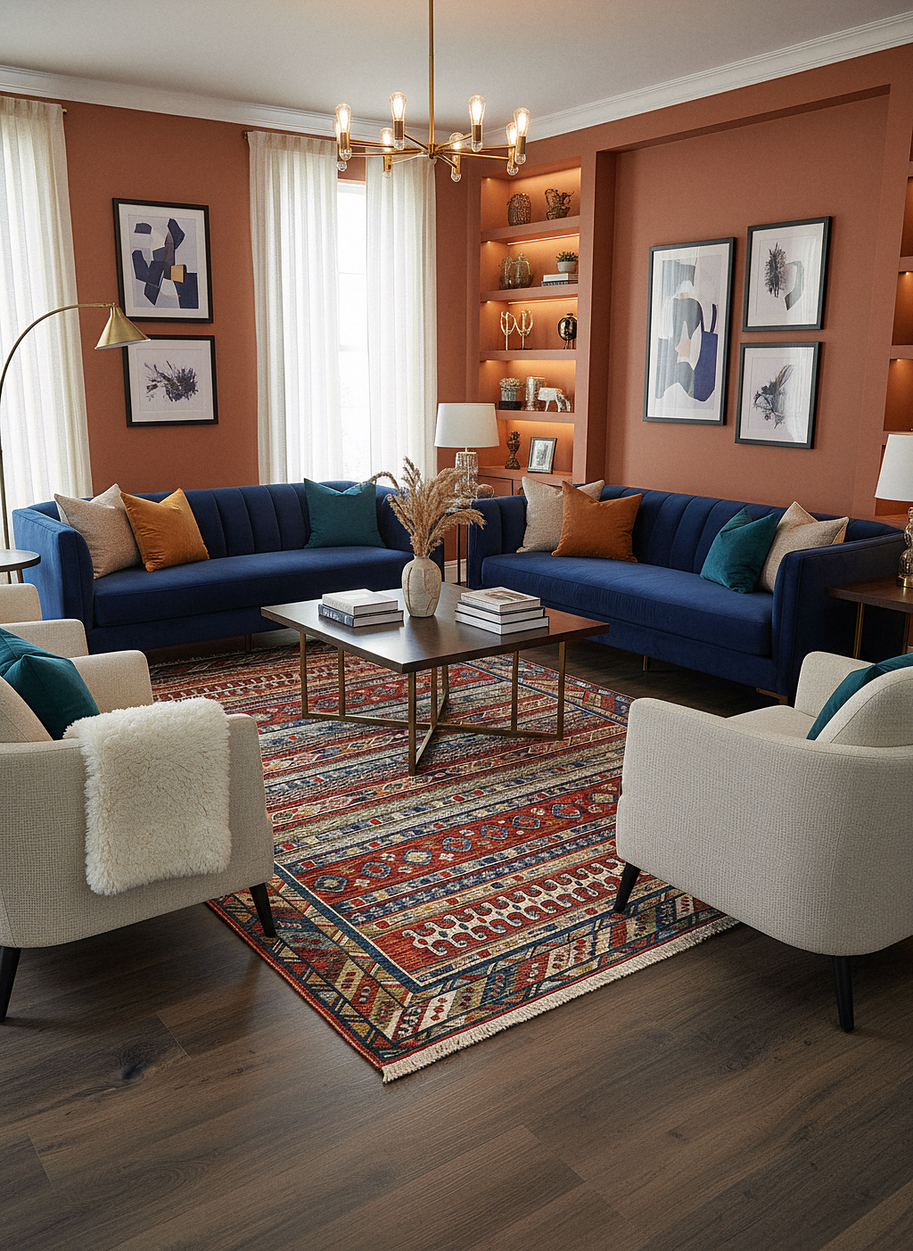 Etnik ES1 - Etnik Desenli Dokuma Kilim Mutfak Balkon Koridor Halısı