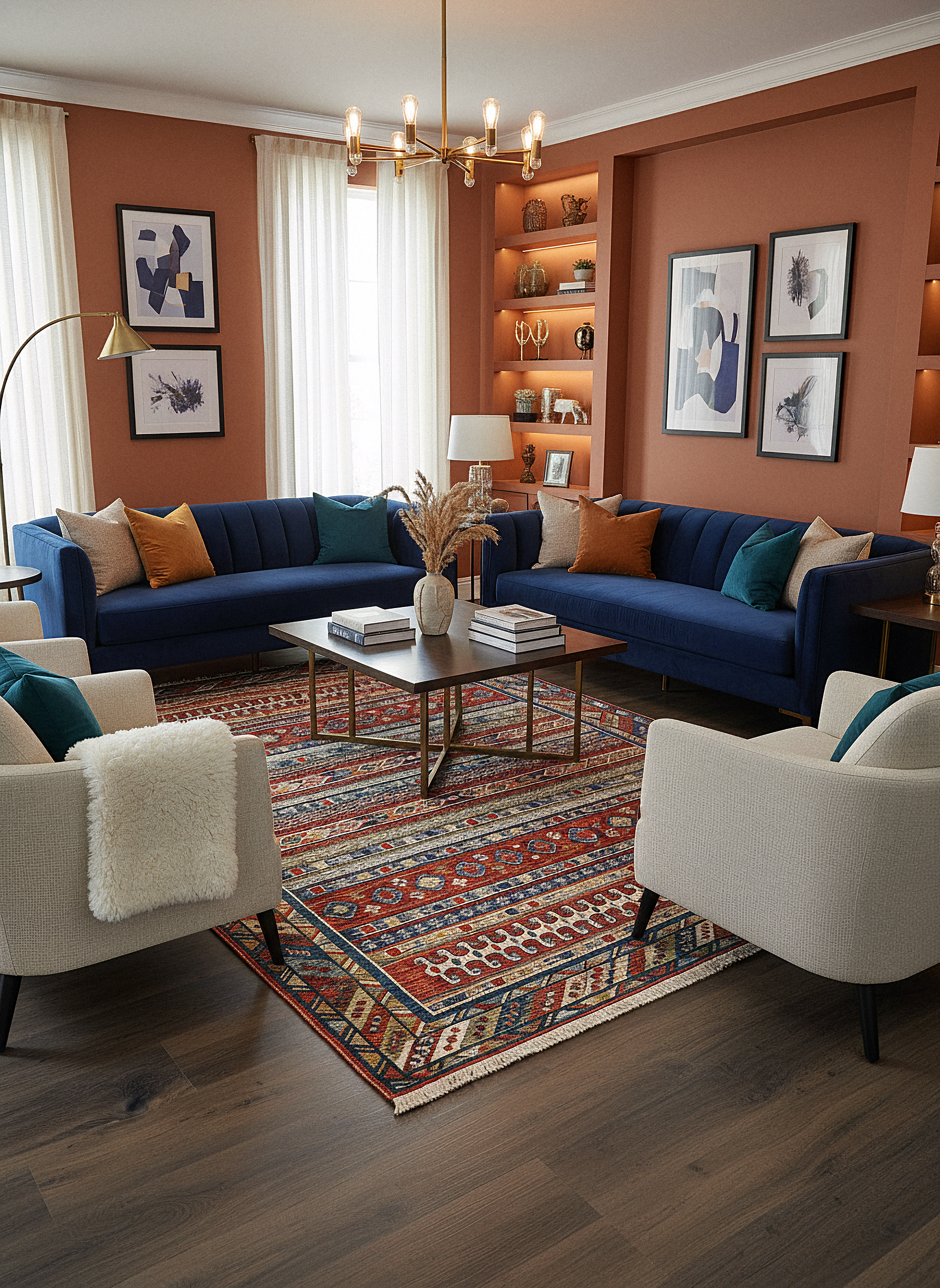 Etnik ES1 - Etnik Desenli Dokuma Kilim Mutfak Balkon Koridor Halısı