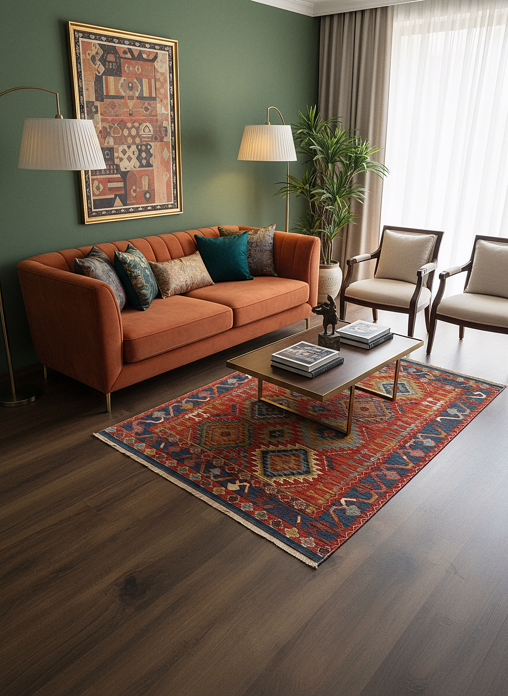 Etnik ES3 - Etnik Desenli Dokuma Kilim Mutfak Balkon Koridor Halısı