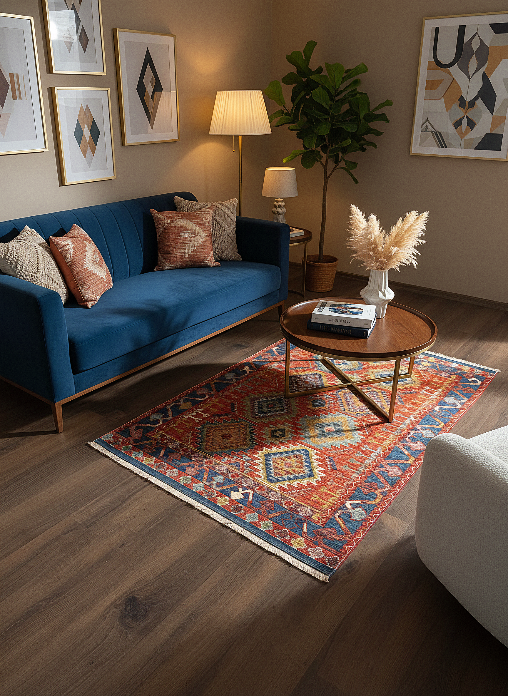 Etnik ES3 - Etnik Desenli Dokuma Kilim Mutfak Balkon Koridor Halısı