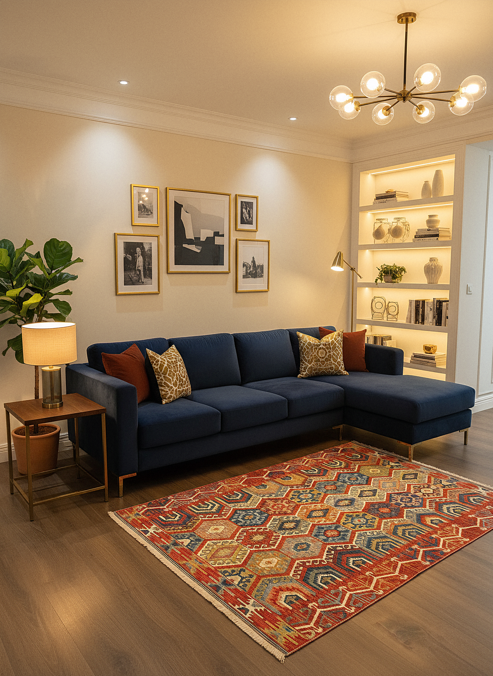 Etnik ES4 - Etnik Desenli Dokuma Kilim Mutfak Balkon Koridor Halısı