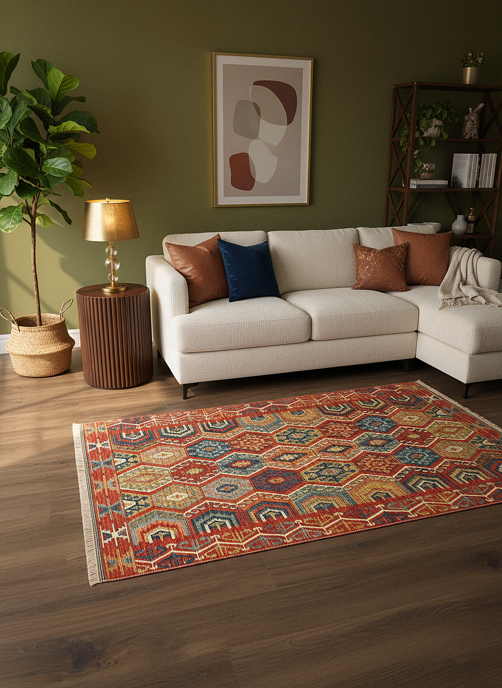 Etnik ES4 - Etnik Desenli Dokuma Kilim Mutfak Balkon Koridor Halısı