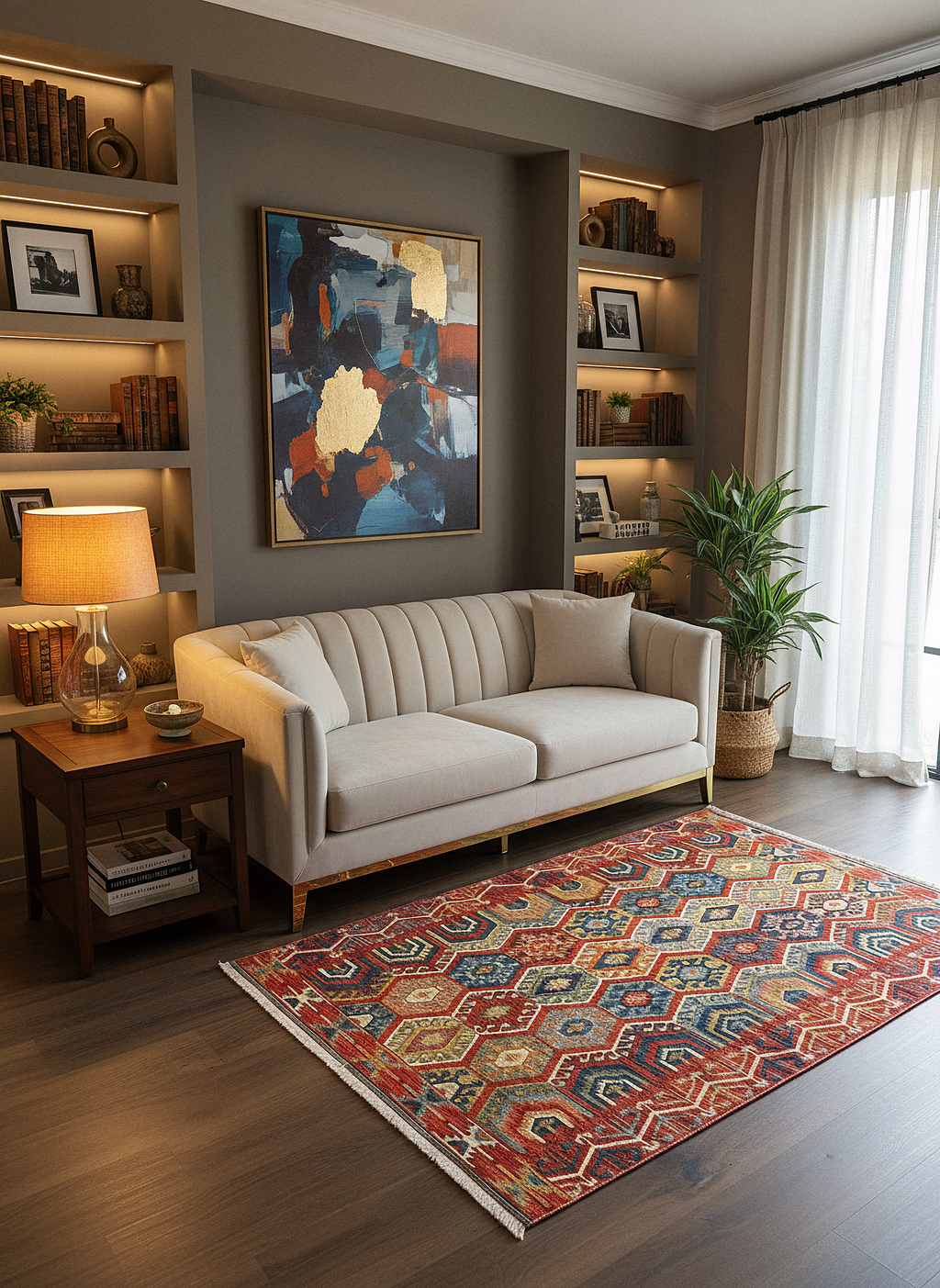 Etnik ES4 - Etnik Desenli Dokuma Kilim Mutfak Balkon Koridor Halısı