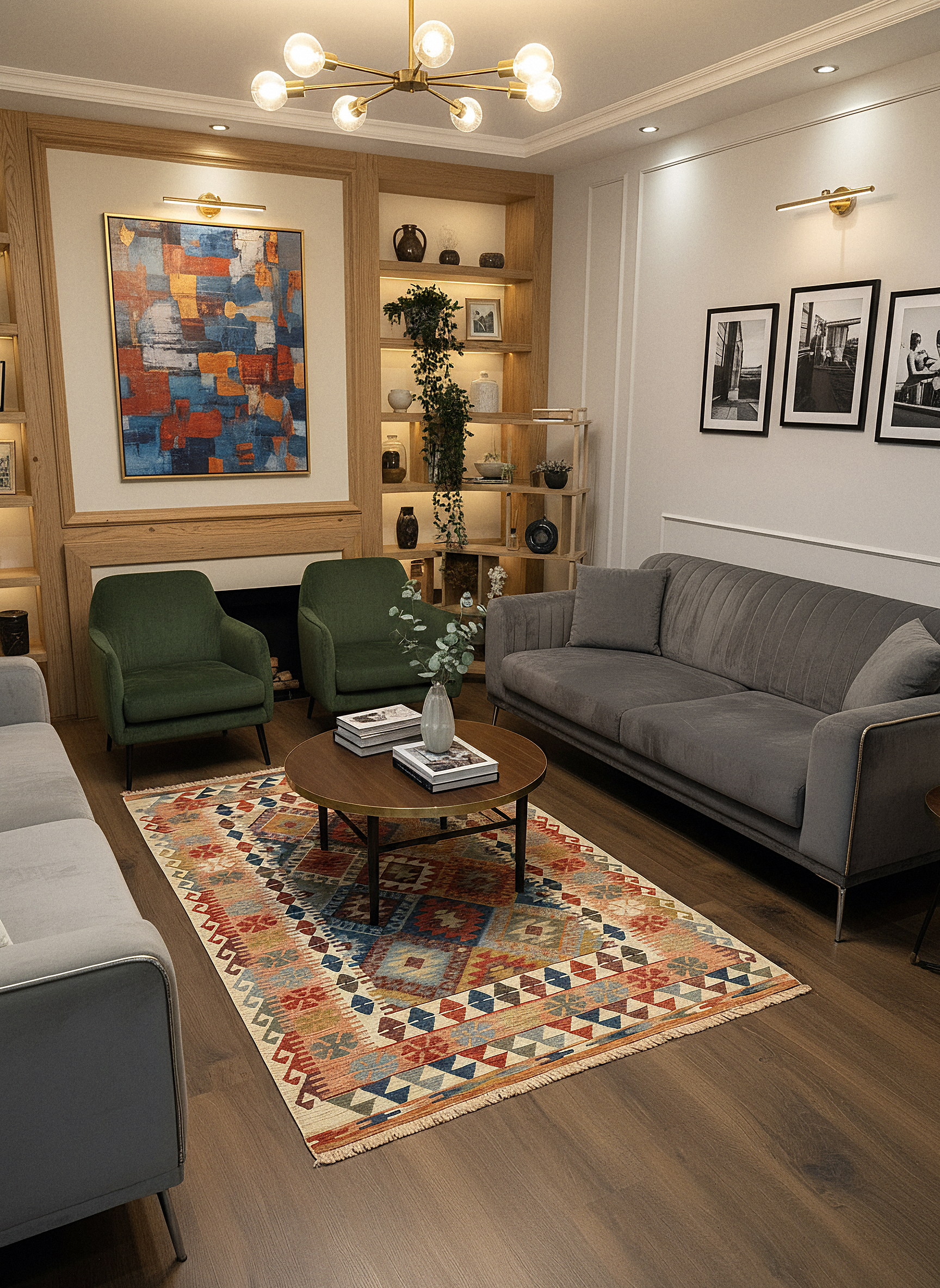 Etnik ES6 - Etnik Desenli Dokuma Kilim Mutfak Balkon Koridor Halısı