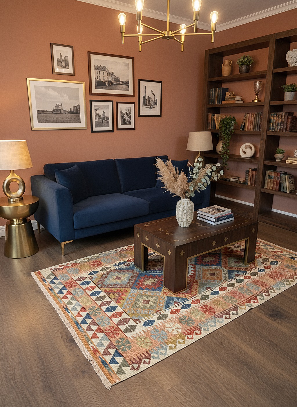 Etnik ES6 - Etnik Desenli Dokuma Kilim Mutfak Balkon Koridor Halısı