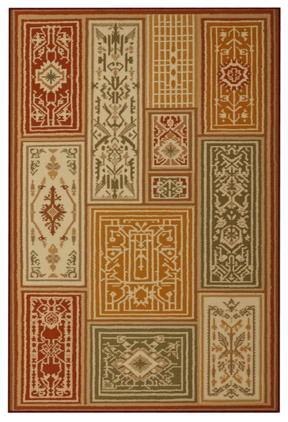 Arte HD005 Figürlü Modern Desenli Renkli Dekoratif Dokuma Halı