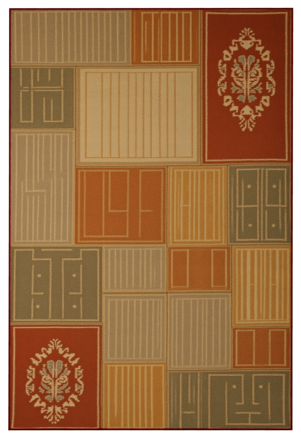 Arte HD006 Figürlü Modern Desenli Renkli Dekoratif Dokuma Halı