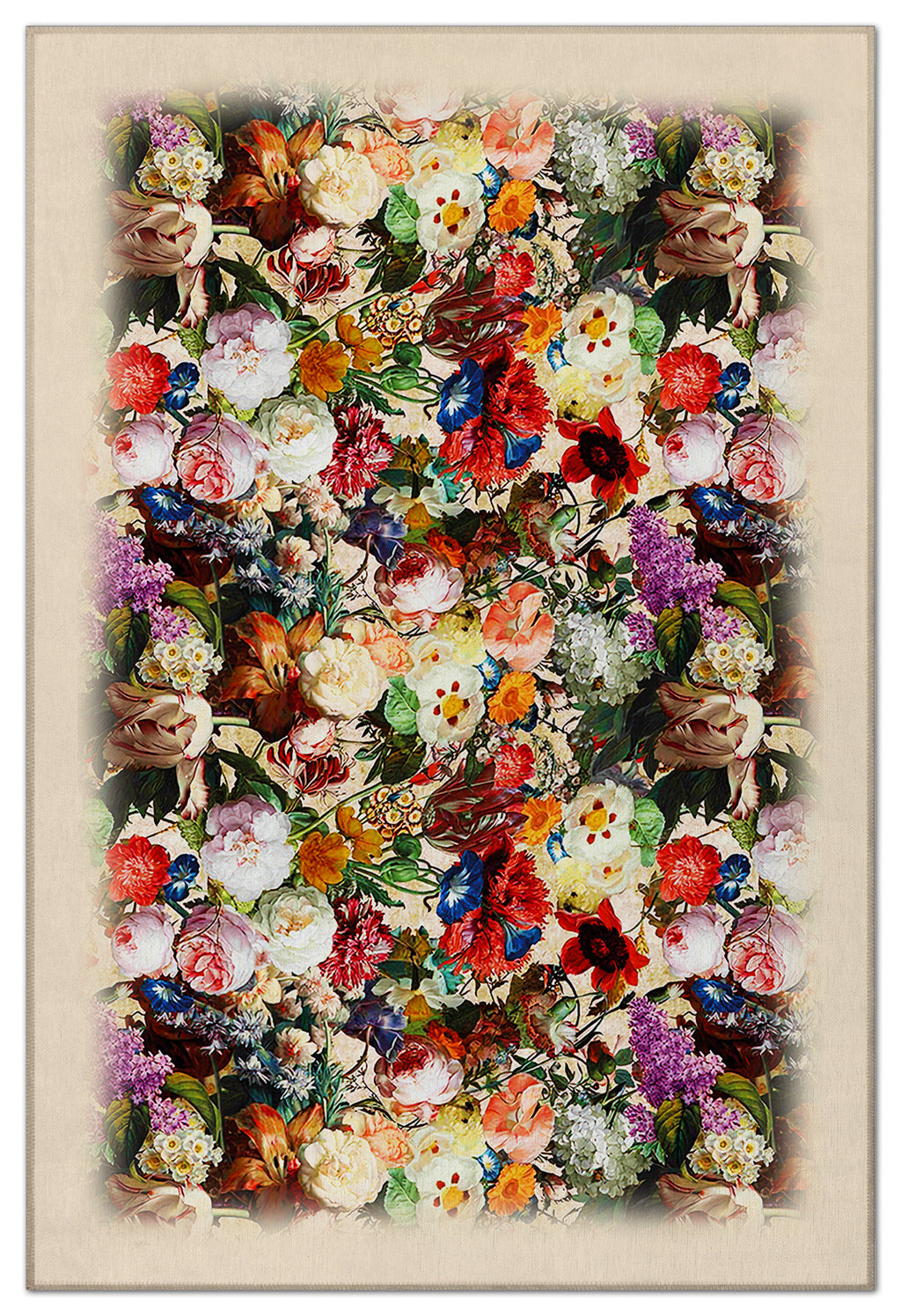 Arte HD016 Çiçek Desenli Dekoratif Dokuma Halı