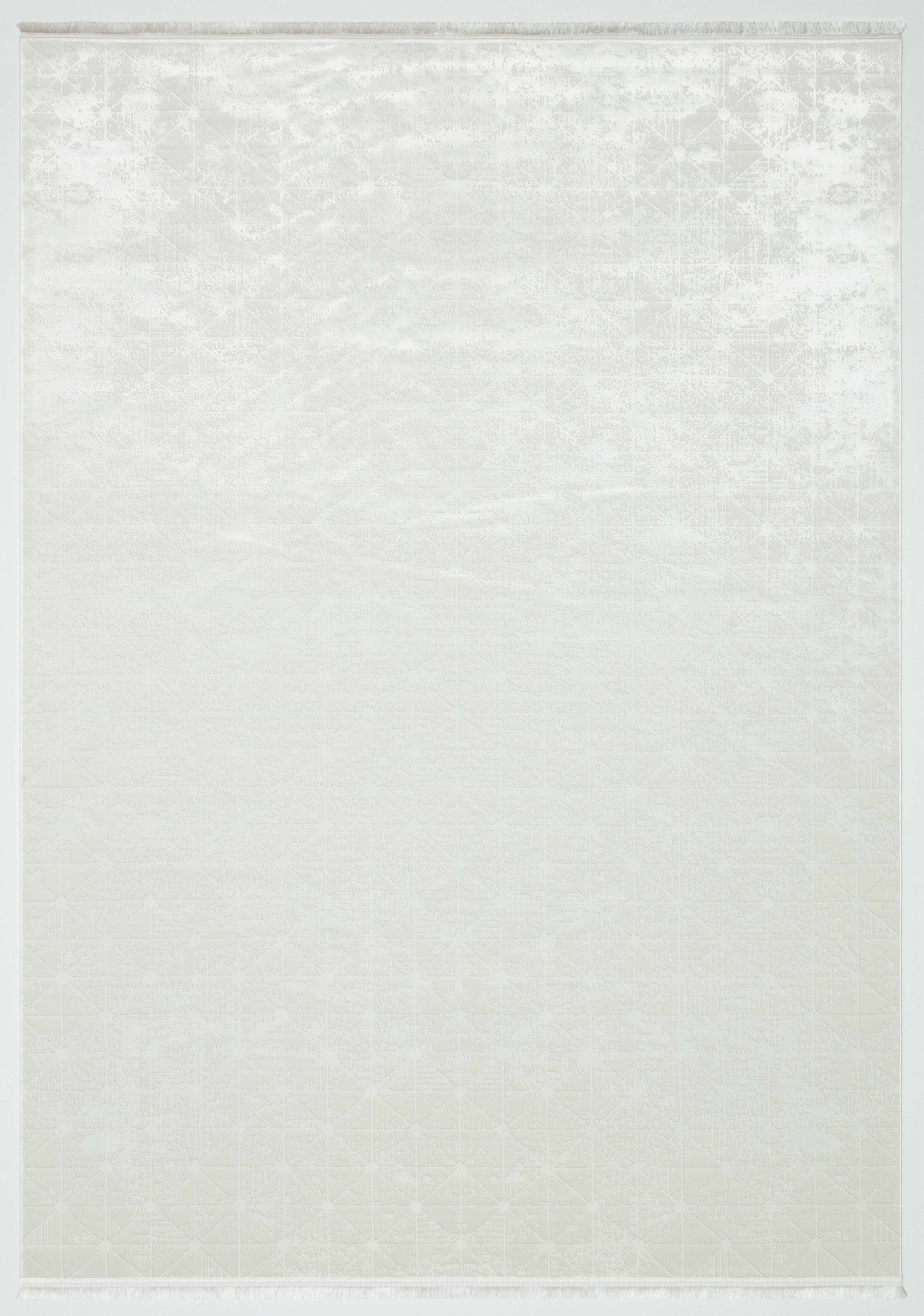 LOTUS 8031-T-KREM Sentetik Bambu Parlak Saten Salon Koridor Mutfak Halısı