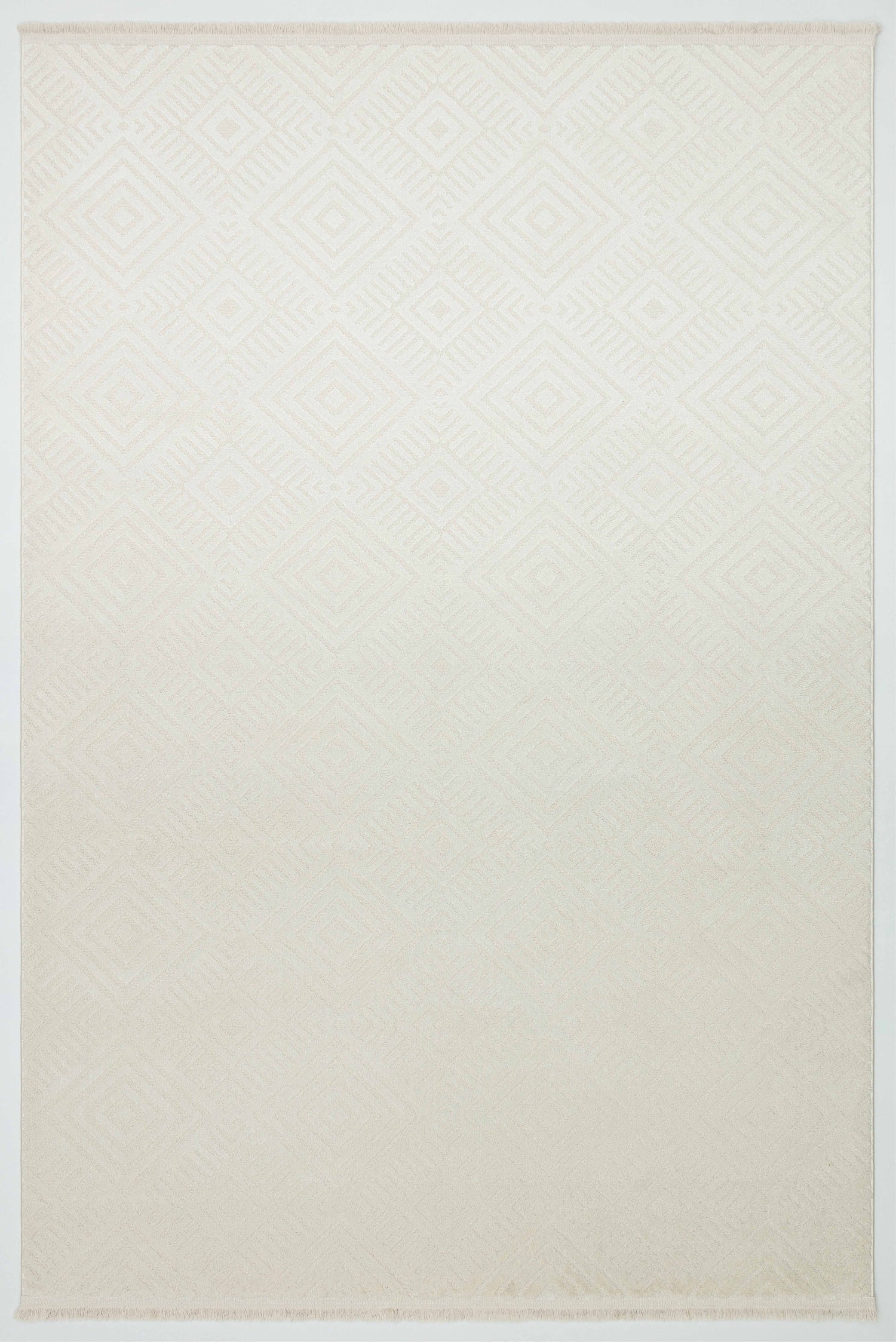 MİLANO G62-KREM Modern Geometrik Desenli Yumuşak Salon Koridor Mutfak Makine Dokuma Halısı