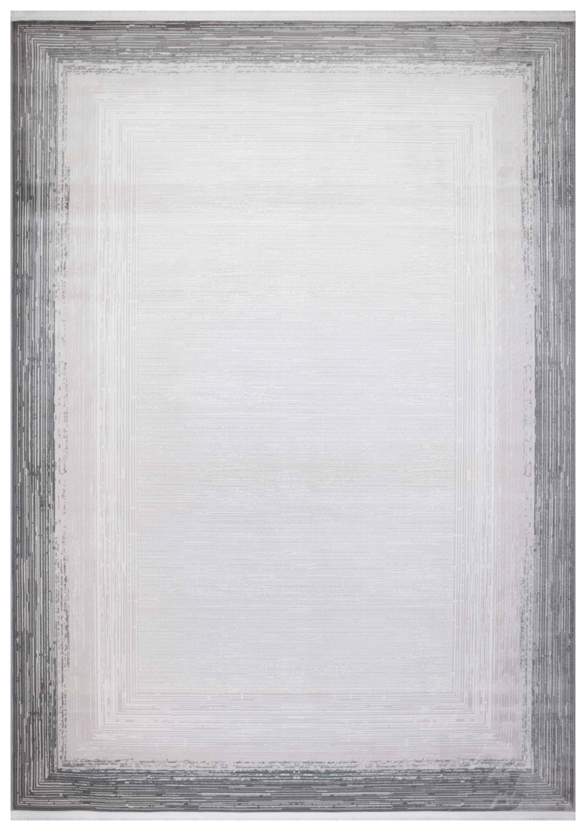 İCON T-RA03 GRİ Modern Geometrik Desenli Salon Koridor Mutfak Halısı