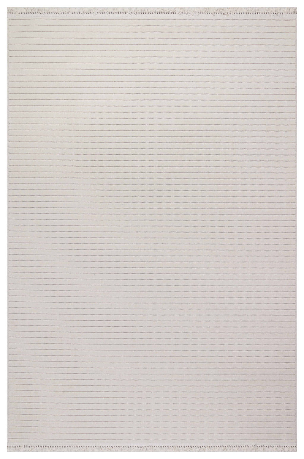 MİLAS T-JP55 BEJ Kabartmalı Modern Geometrik Desenli Salon Koridor Mutfak Halısı