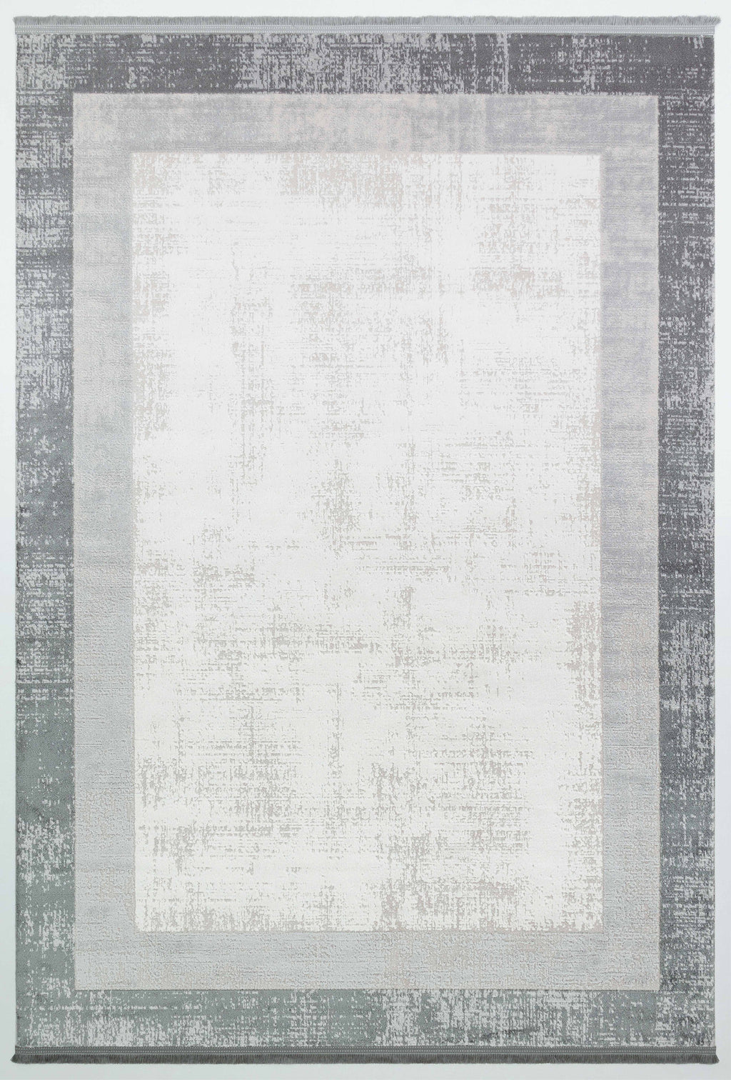 VERONA-51T-GRİ/KREM Yumuşak Sık Pamuk Dokuma Taban Salon Koridor Mutfak Halısı