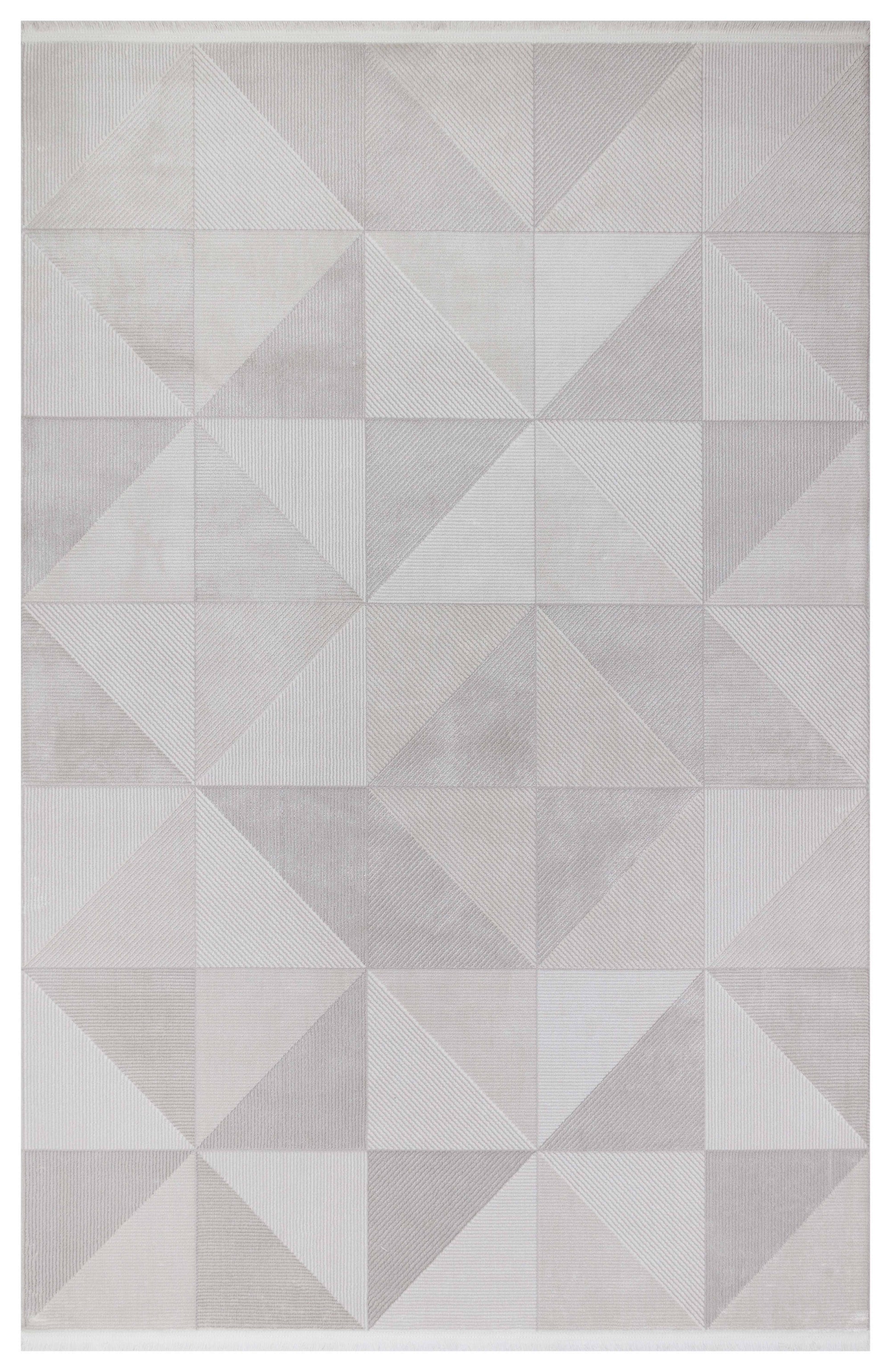 İCON T-MD04–GRİ Modern Yumuşak Salon Koridor Mutfak Makine Dokuma Halısı