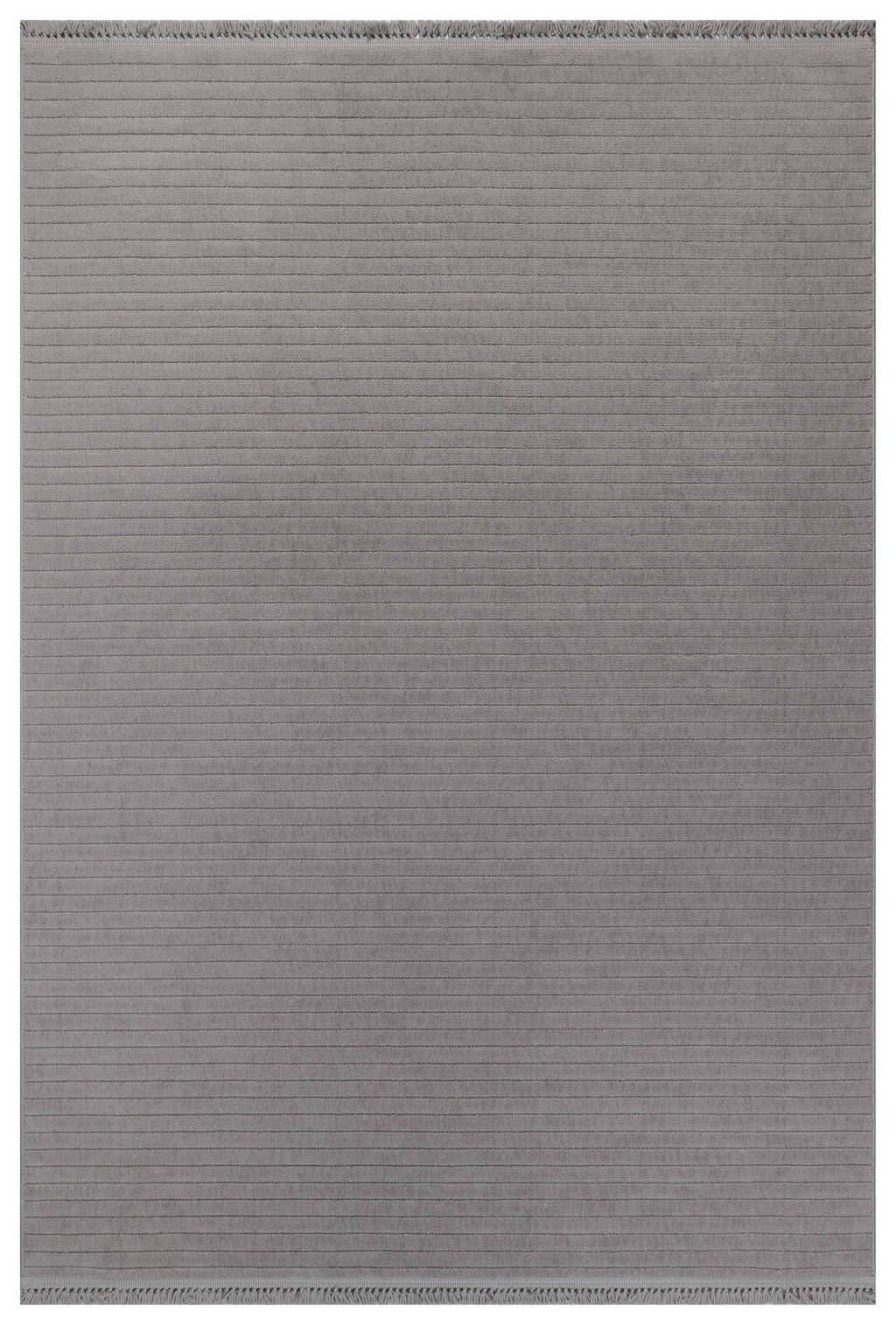 MİLAS T-JP55 ANTRASİT Kabartmalı Modern Geometrik Desenli Salon Koridor Mutfak Halısı