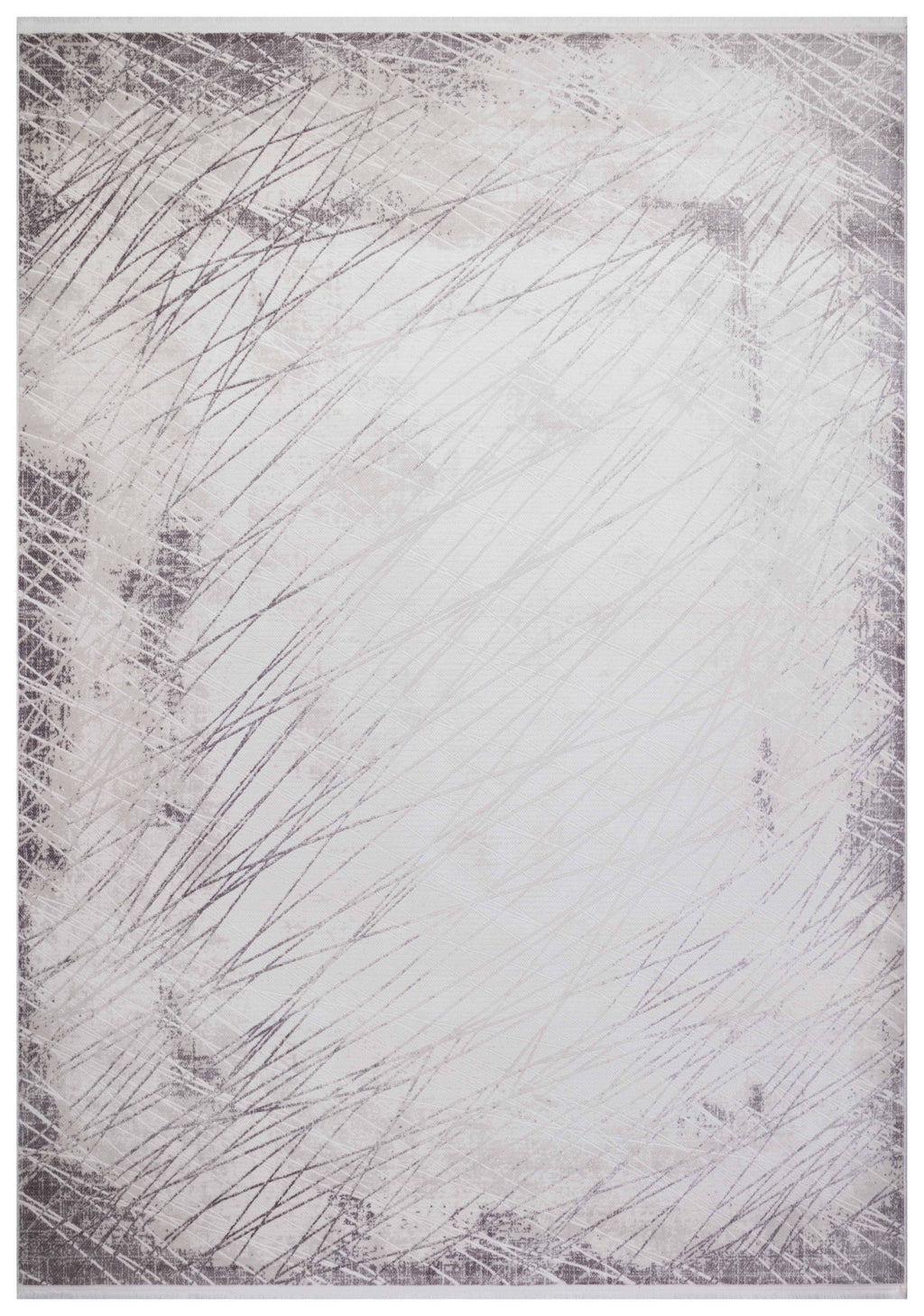 İCON T-RA05 GRİ Modern Geometrik Desenli Salon Koridor Mutfak Halısı