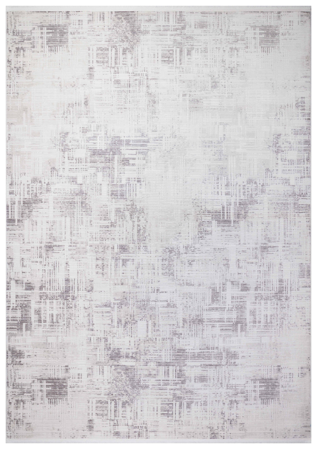 İCON T-RA09 GRİ Modern Geometrik Desenli Salon Koridor Mutfak Halısı
