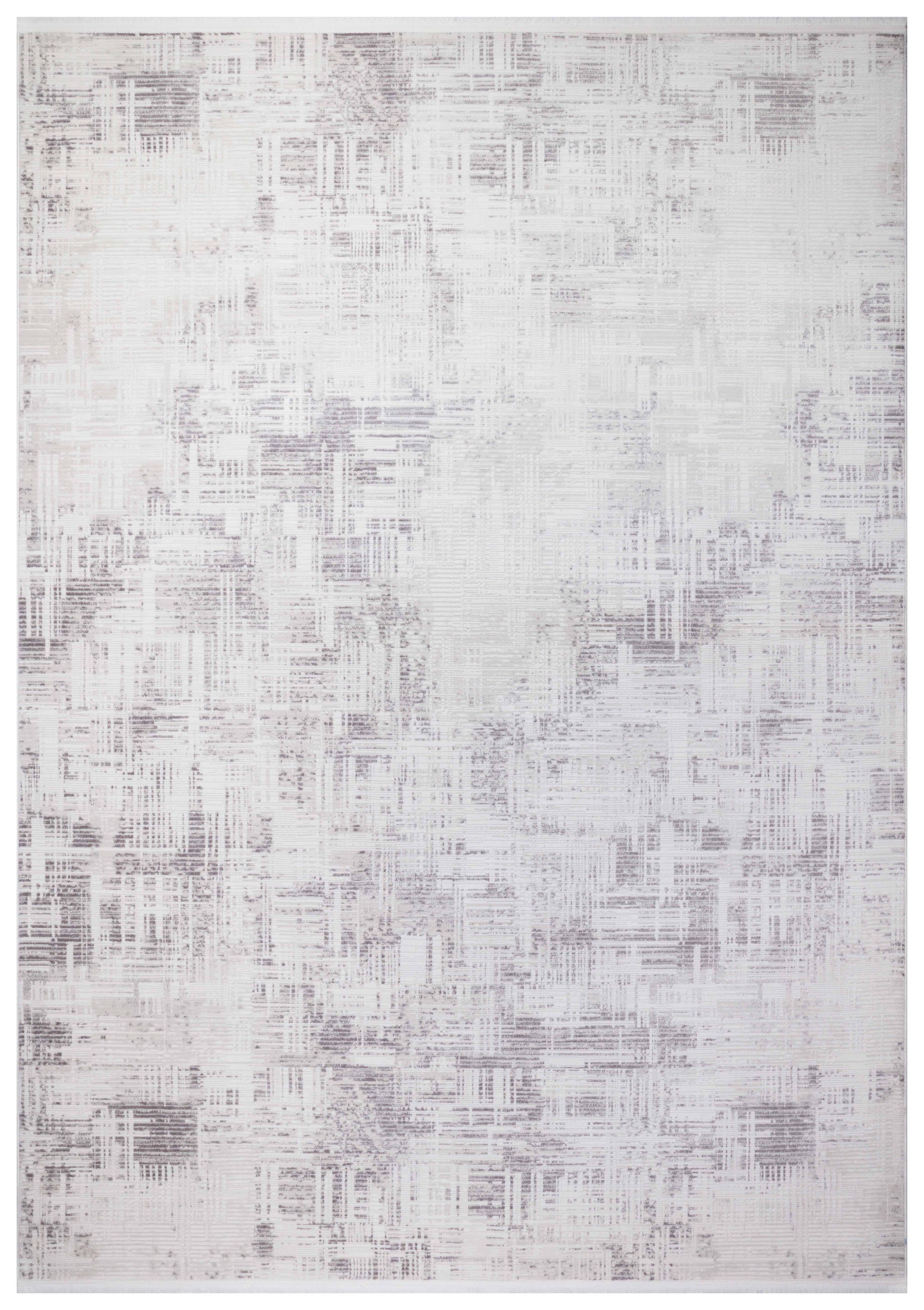 İCON T-RA09 GRİ Modern Geometrik Desenli Salon Koridor Mutfak Halısı