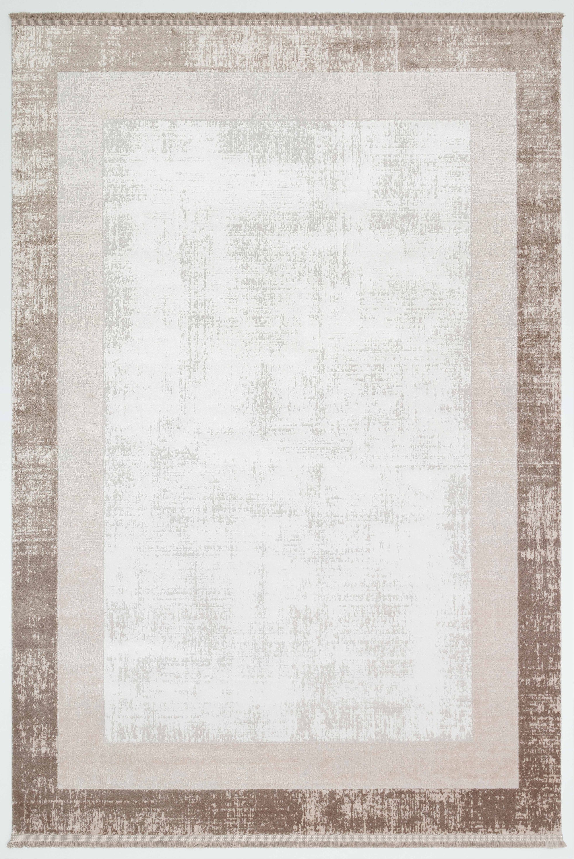 VERONA-50T-BEJ/KREM Yumuşak Sık Pamuk Dokuma Taban Salon Koridor Mutfak Halısı