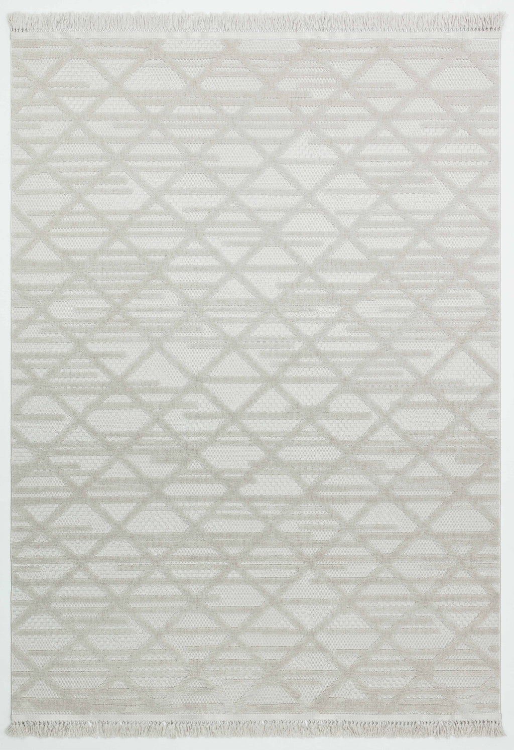 MİLAS C7-GRİ Kabartmalı Modern Geometrik Desenli Salon Koridor Mutfak Halısı