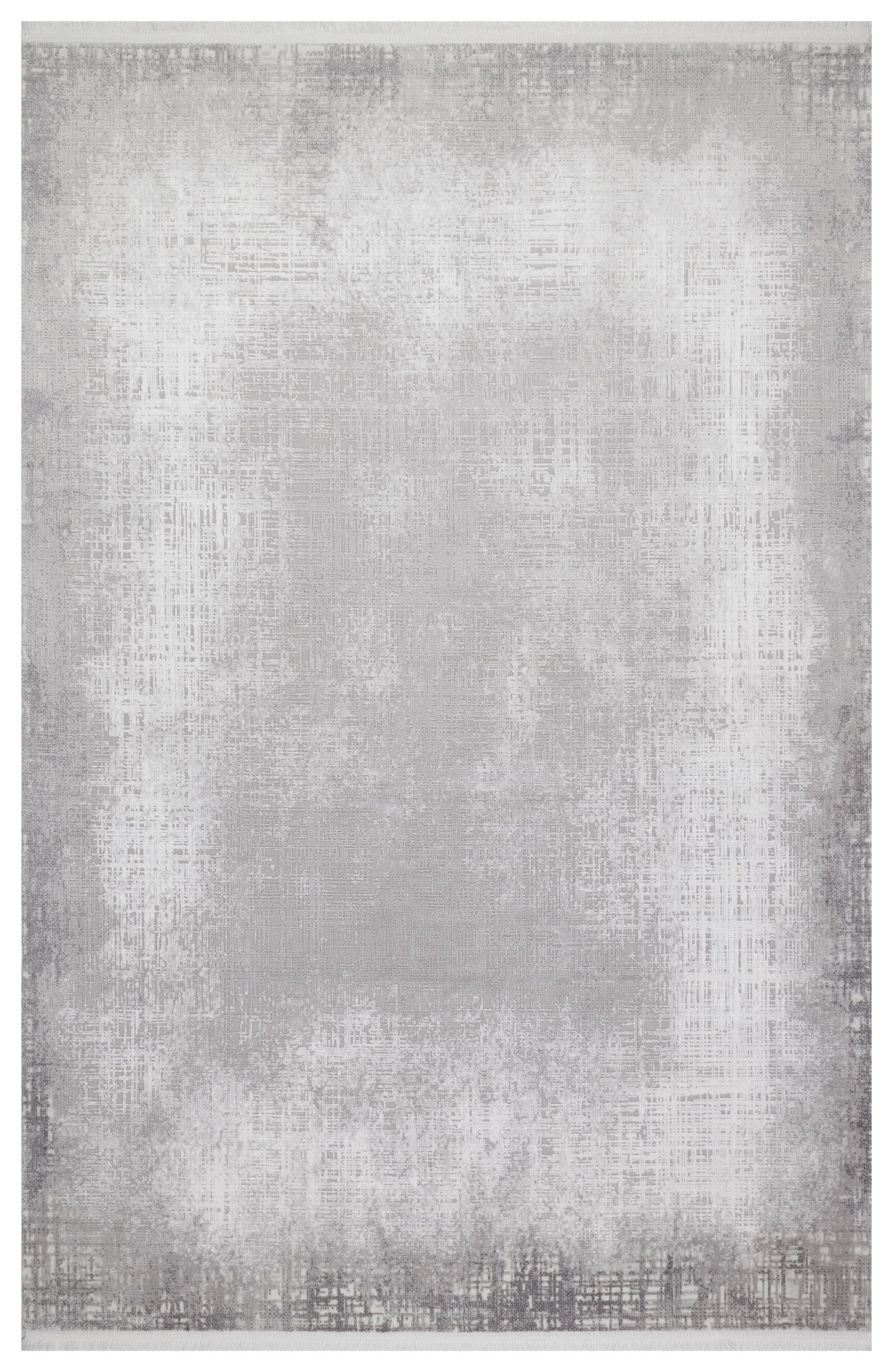 PRATO T-PR06 GRİ Akrilik Viskon Sık Dokuma Salon Koridor Mutfak Halısı