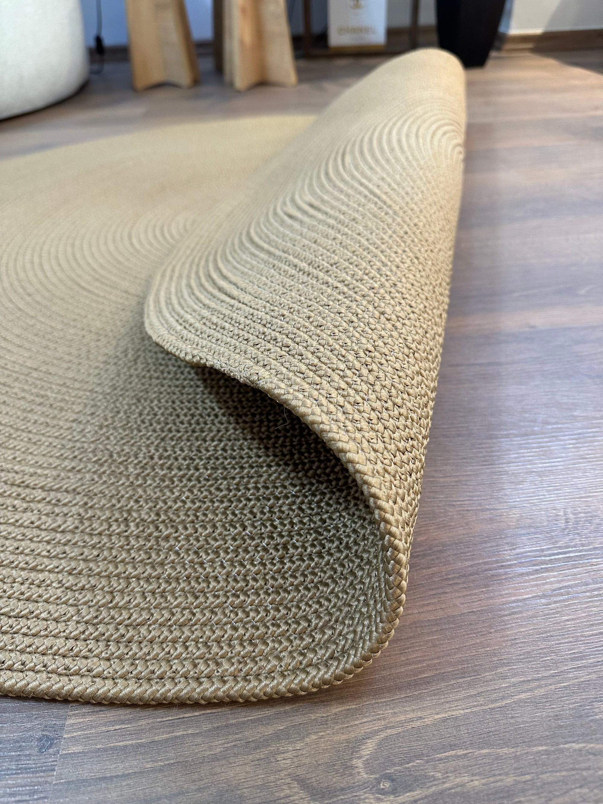 JÜT-RV305 Elde Dokuma Doğal Jüt Hasır Halı
