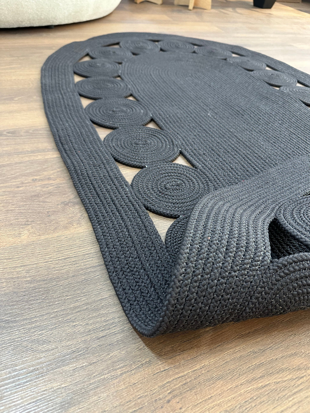 JÜT-RV455 Elde Dokuma Doğal Jüt Hasır Halı