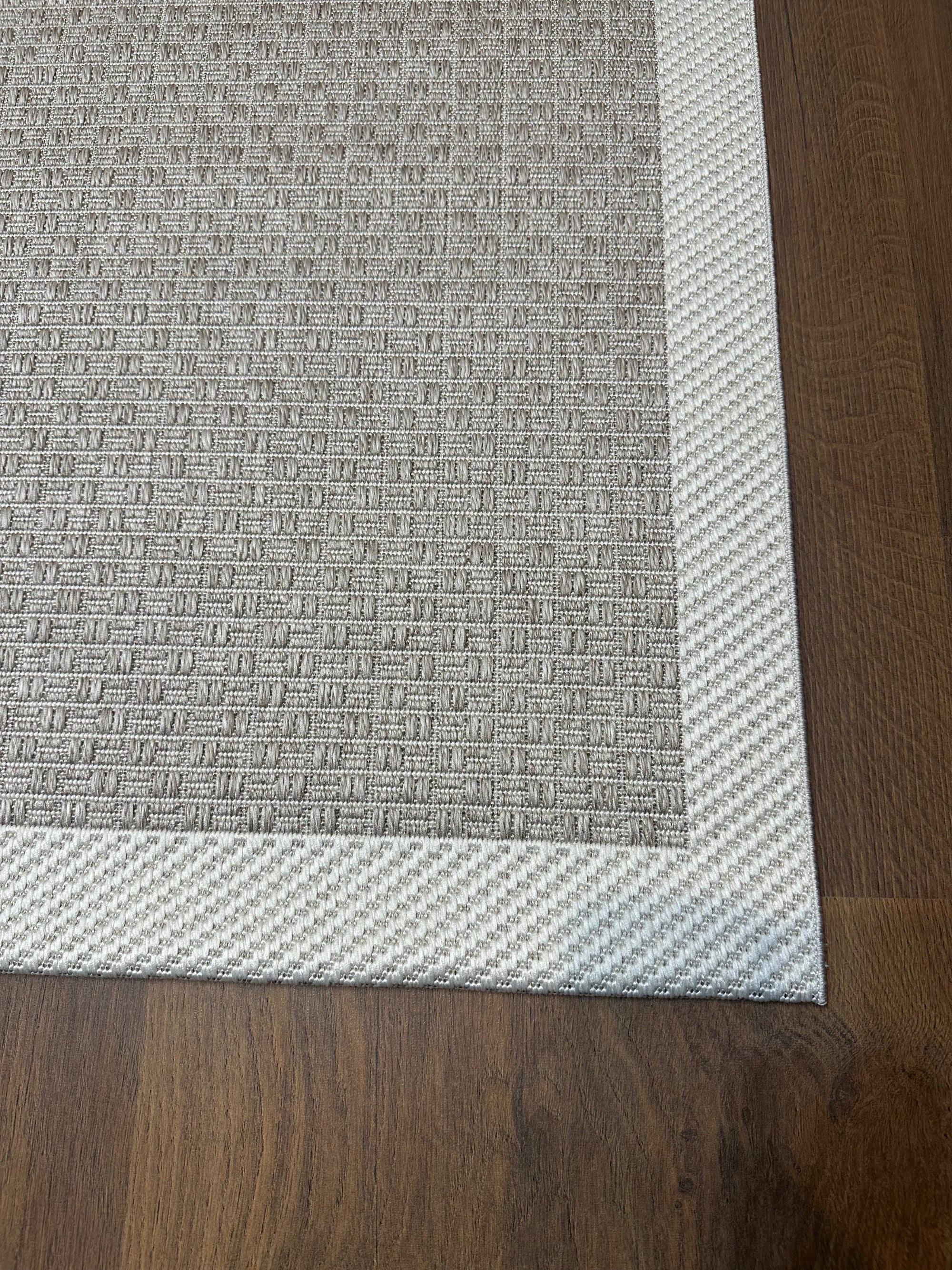 SİSAL-C01611 BEJ Jüt Hasır Dokulu Doğal Salon Mutfak Koridor Balkon Halısı