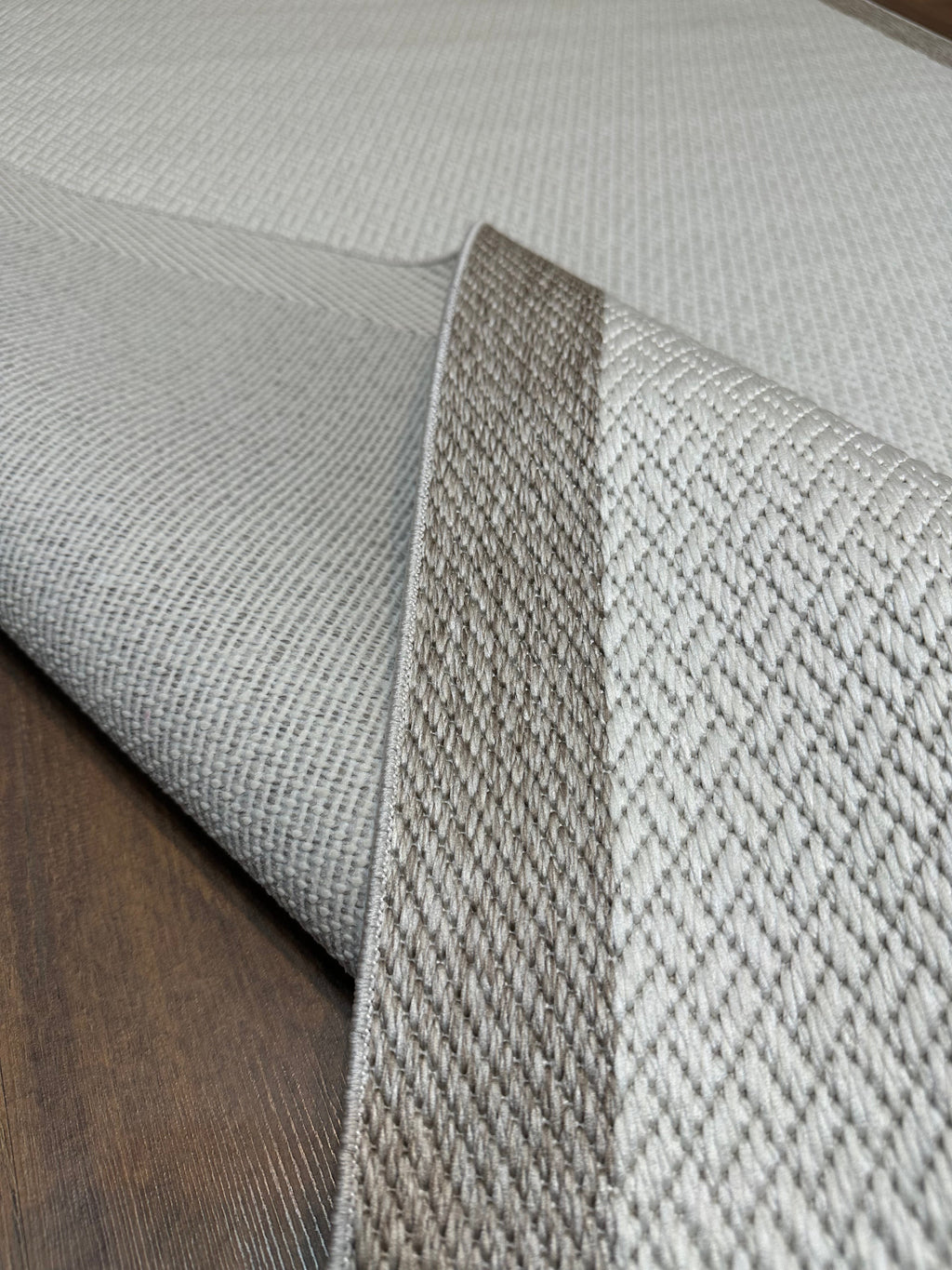 SİSAL-C01619 KREM Jüt Hasır Dokulu Doğal Salon Mutfak Koridor Balkon Halısı