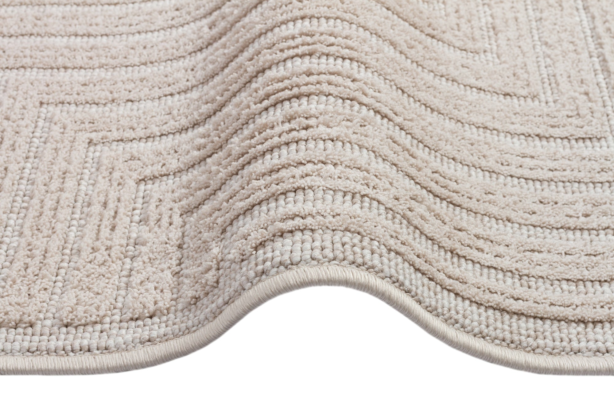 İCON T-LP06 BEJ Modern Geometrik Desenli Salon Koridor Mutfak Halısı