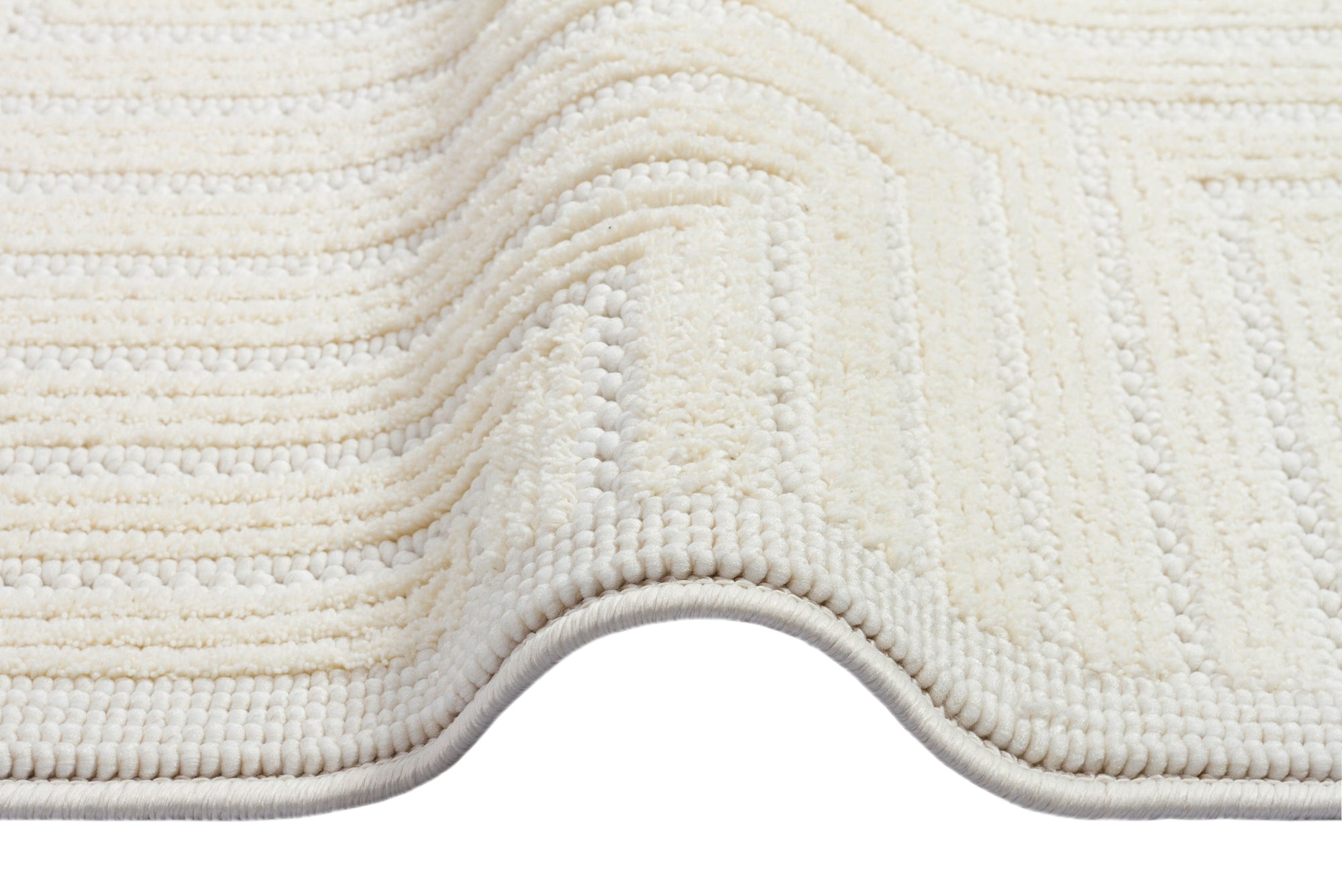 İCON T-LP07 KREM Modern Geometrik Desenli Salon Koridor Mutfak Halısı