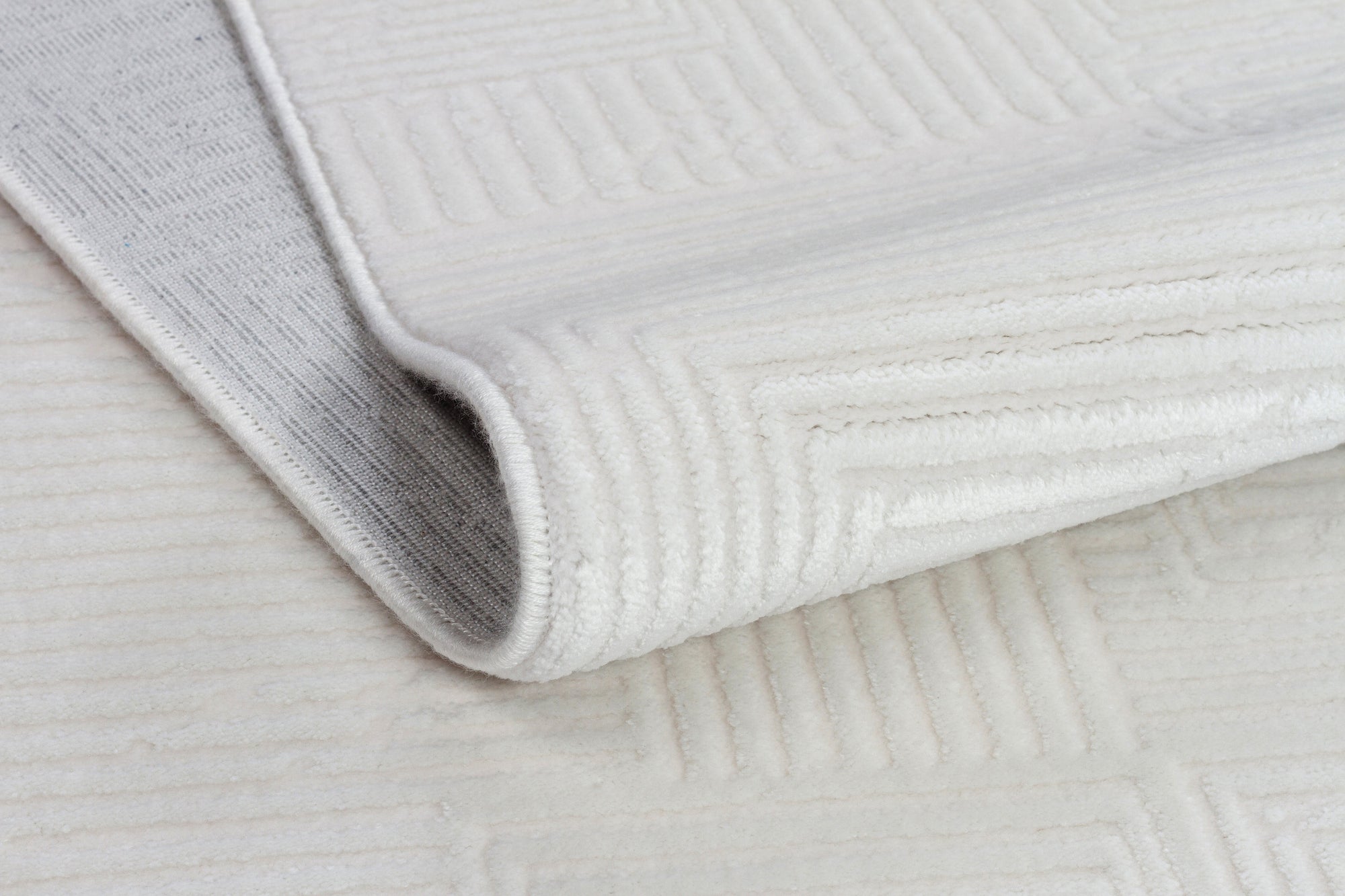 İCON T-OS02 KREM Modern Geometrik Desenli Salon Koridor Mutfak Halısı