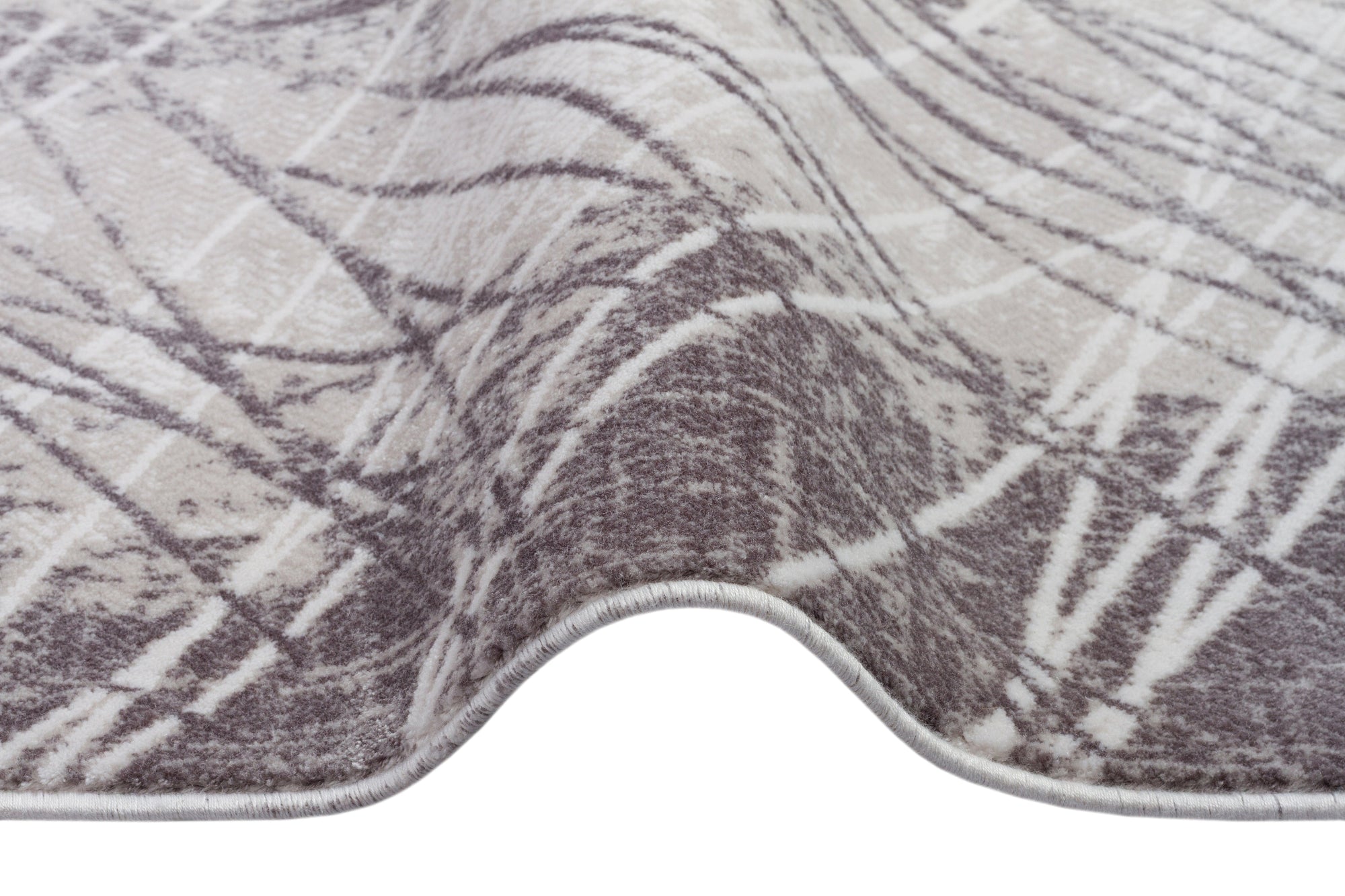 İCON T-RA05 GRİ Modern Geometrik Desenli Salon Koridor Mutfak Halısı