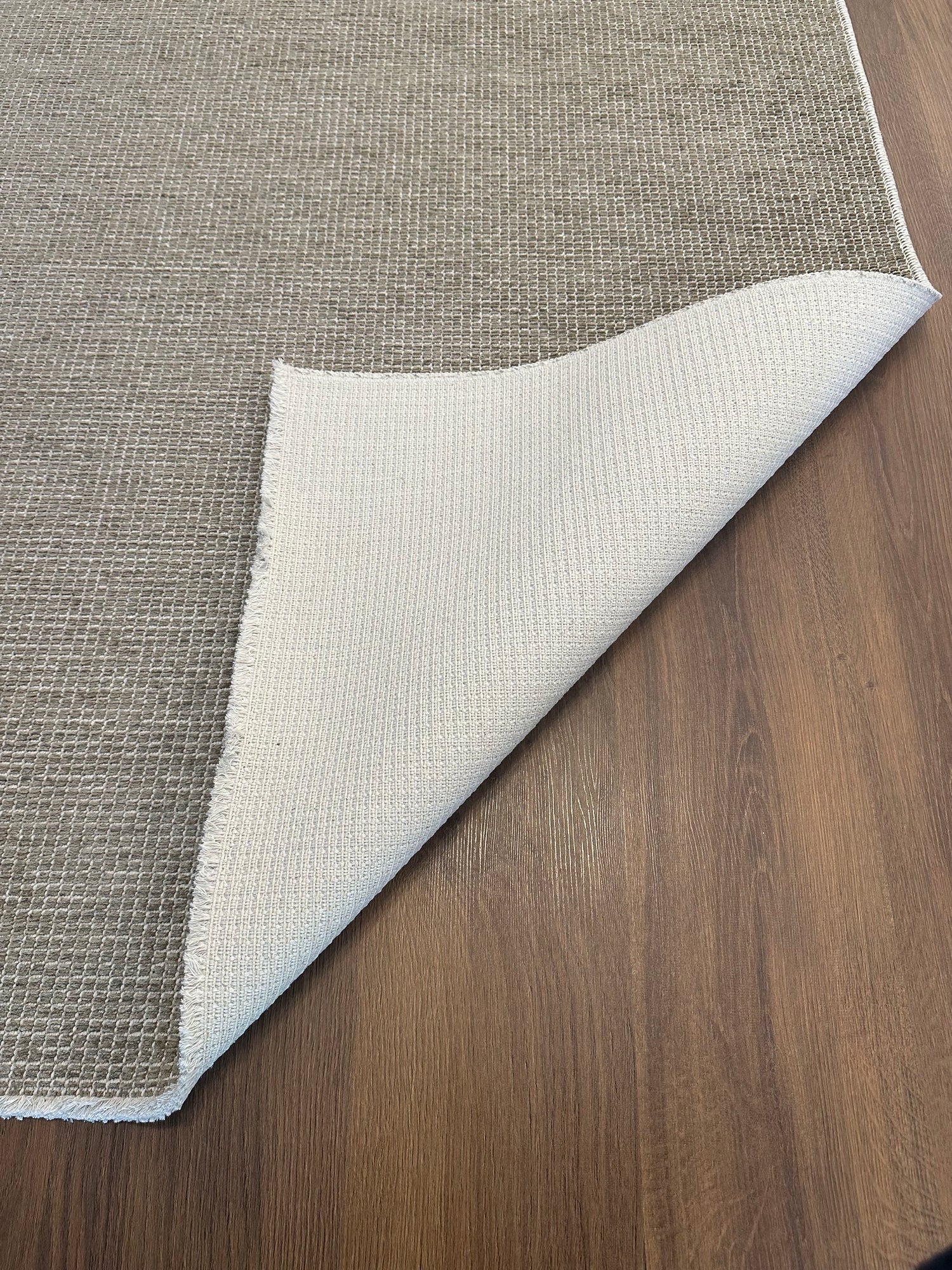 ŞÖNİL MODERN HR4501 Kaymaz Taban Salon Koridor Mutfak Şönil Kilim Dokuma Halı-VİZON