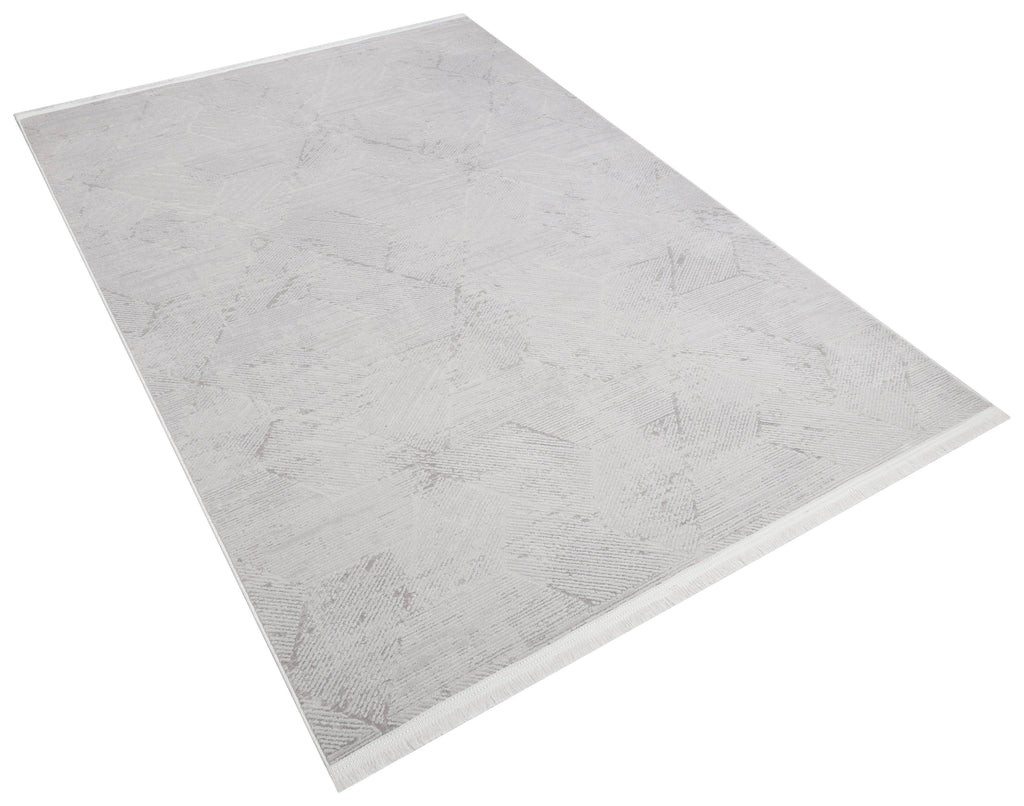 İCON T-OS07 GRİ Modern Geometrik Desenli Salon Koridor Mutfak Halısı