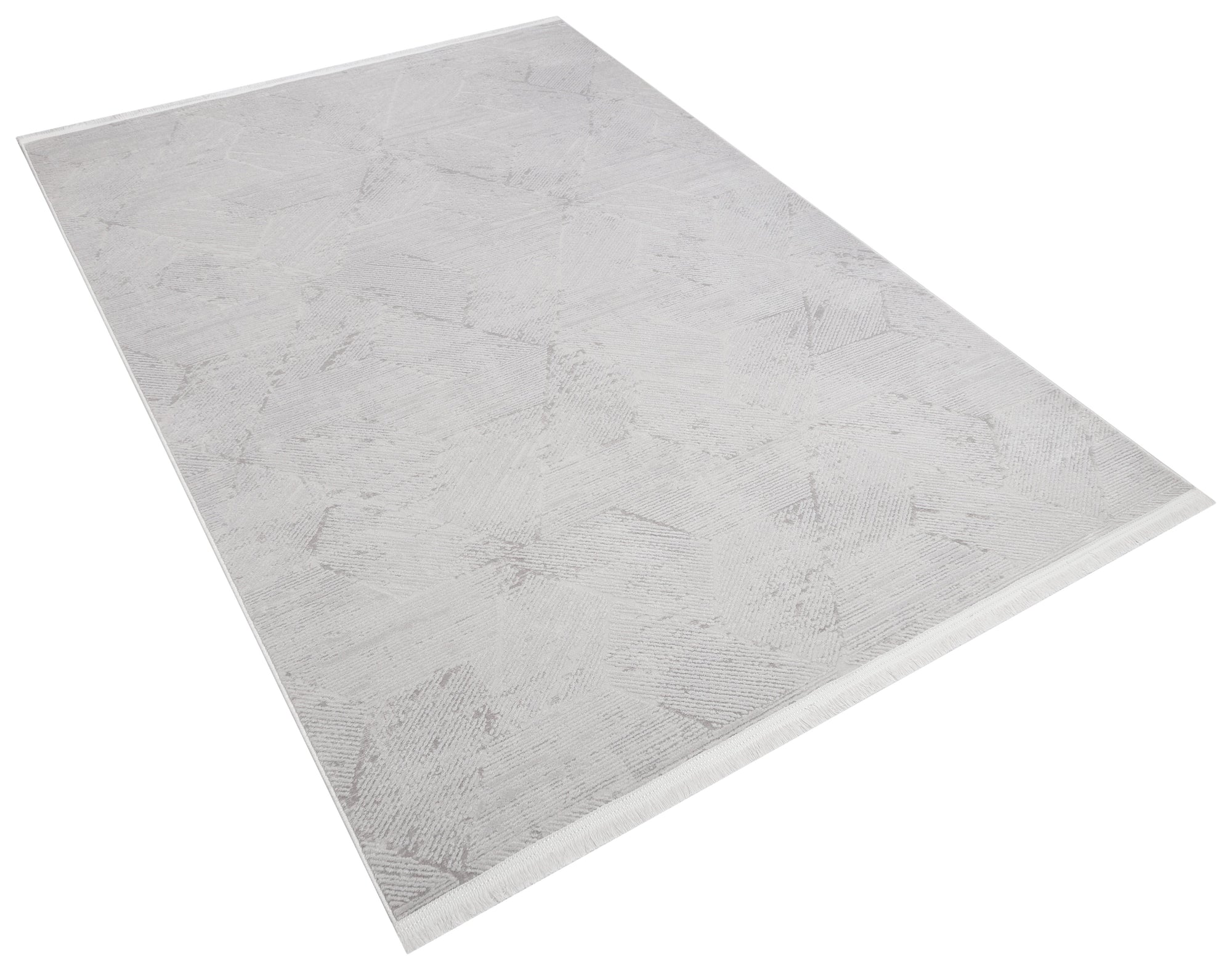 İCON T-OS07 GRİ Modern Geometrik Desenli Salon Koridor Mutfak Halısı