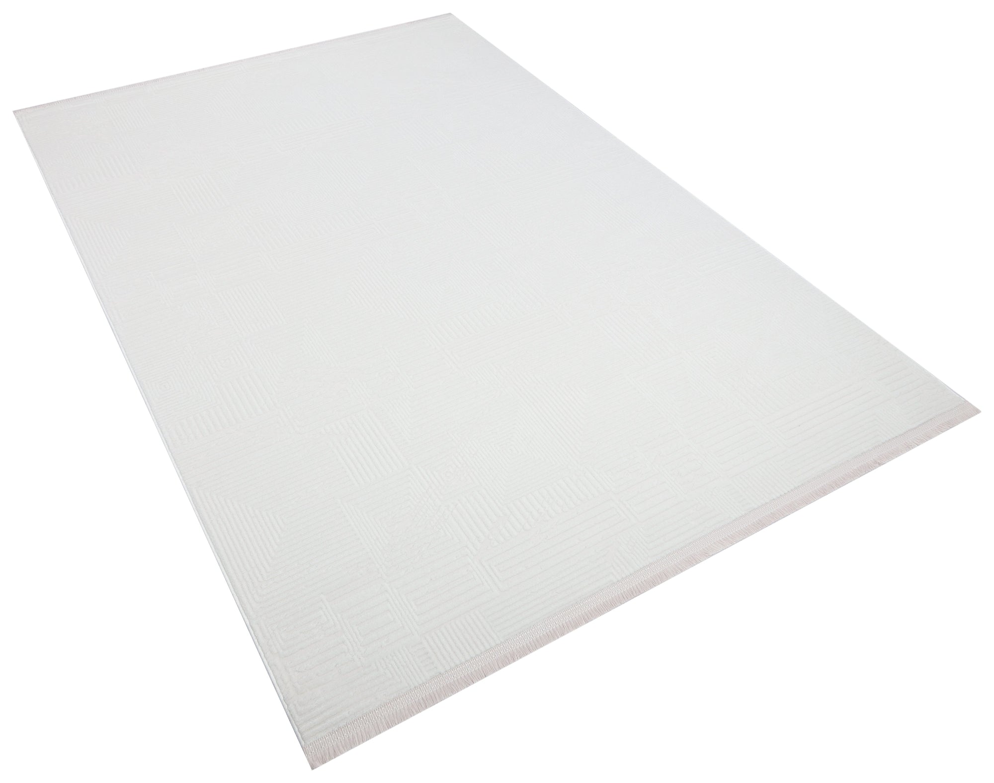 İCON T-OS02 KREM Modern Geometrik Desenli Salon Koridor Mutfak Halısı