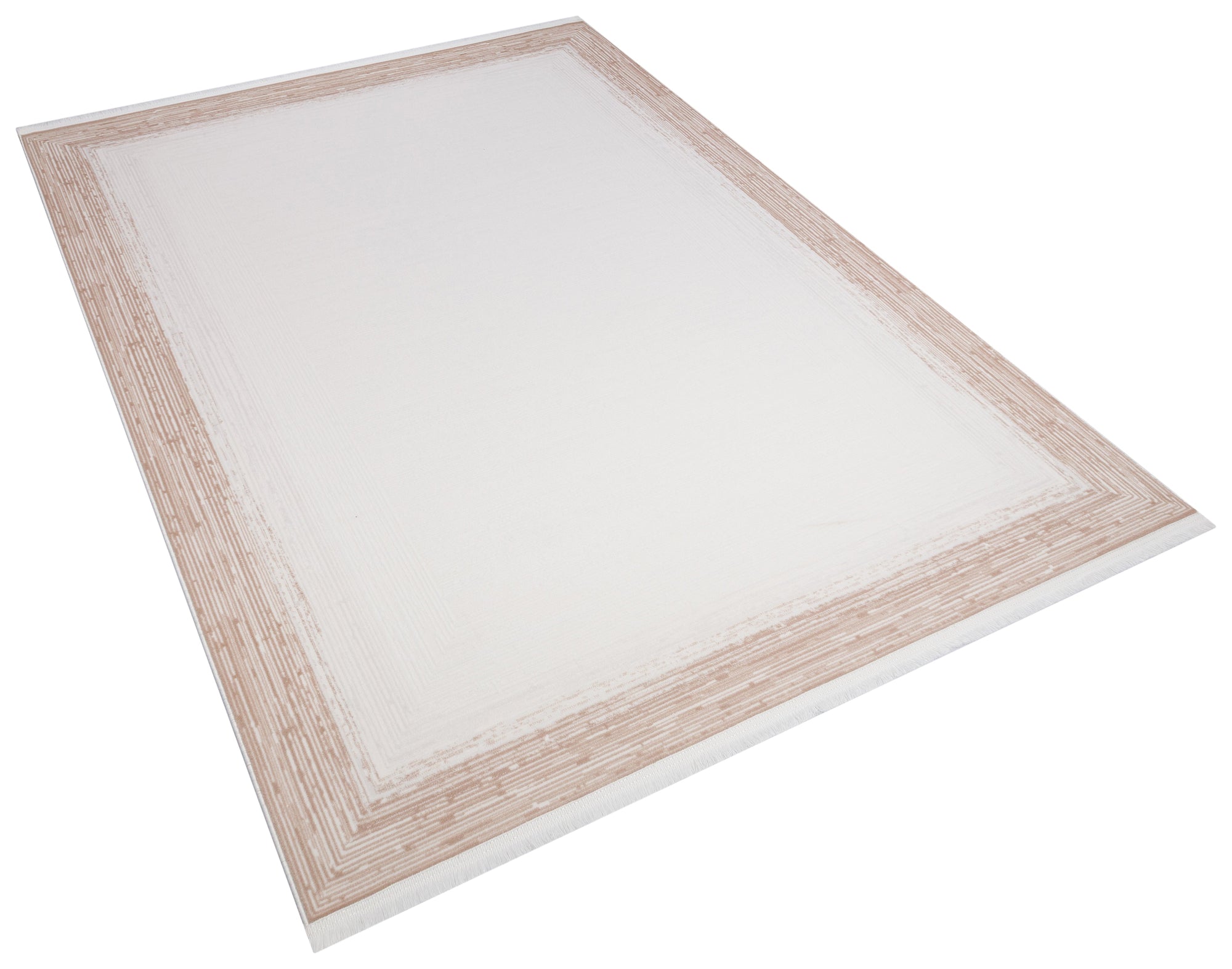 İCON T-RA02 BEJ Modern Geometrik Desenli Salon Koridor Mutfak Halısı