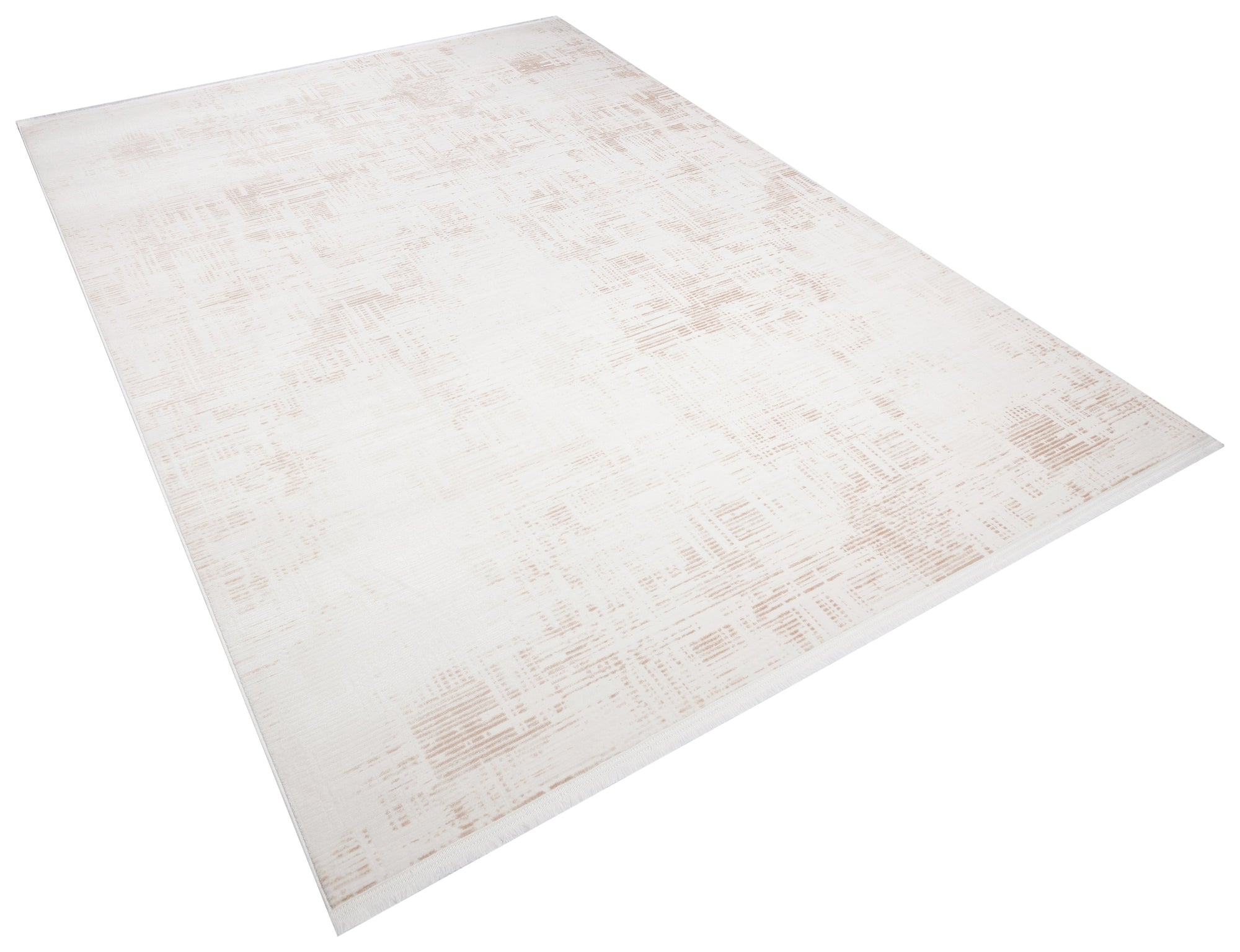 İCON T-RA08 KREM Modern Geometrik Desenli Salon Koridor Mutfak Halısı