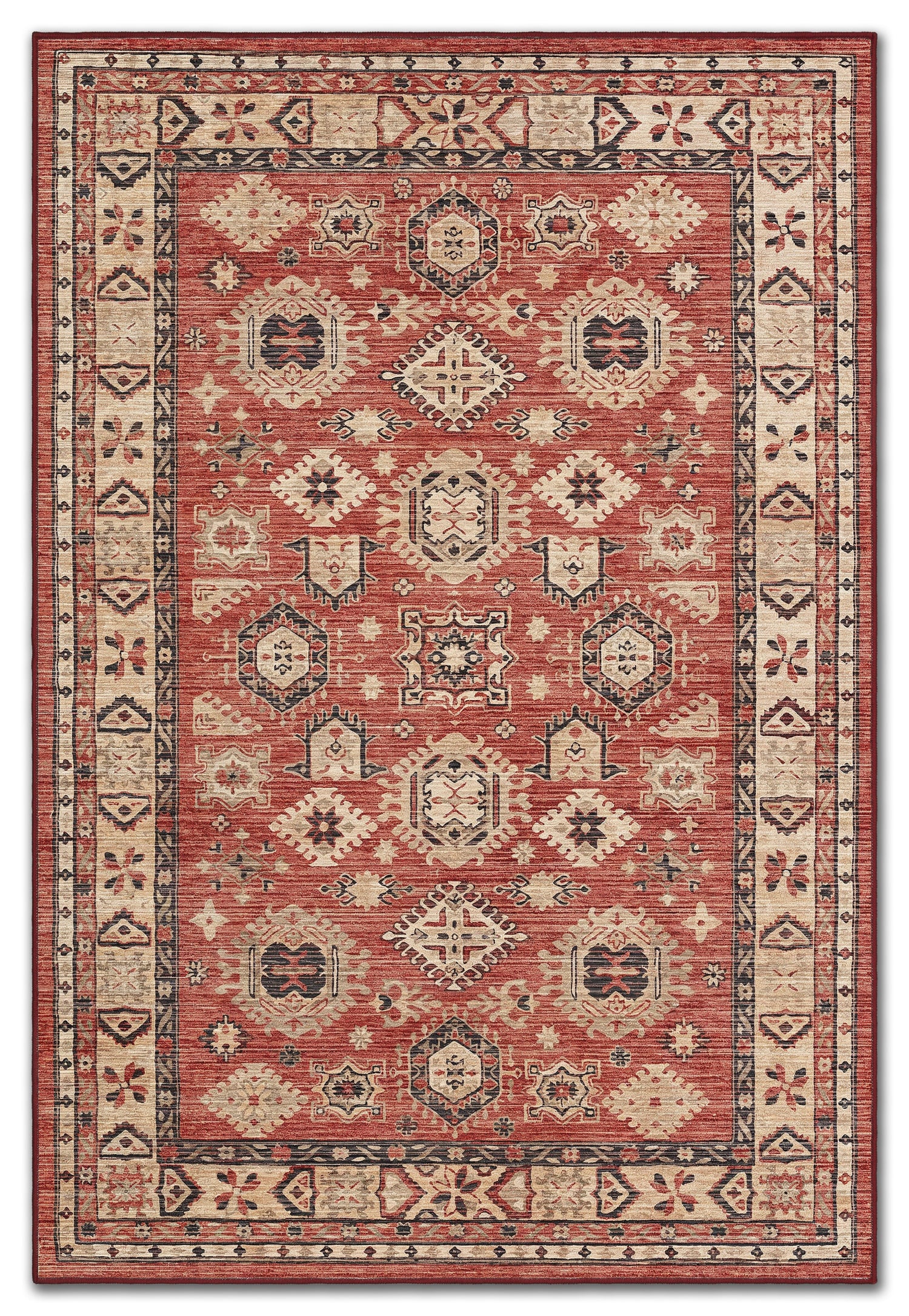 ARTE VN091 Vintage Klasik Desenli Renkli Dekoratif Salon Mutfak Koridor Halısı