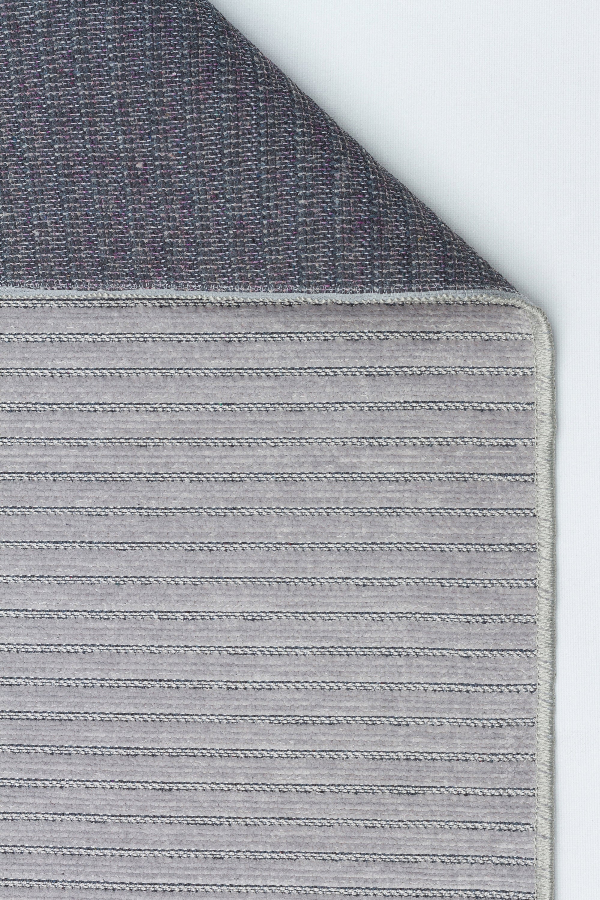 ŞÖNİL LİDYA - GRİ Makinede Yıkanabilir İskandinav Desenli Salon Koridor Mutfak Şönil Dokuma Halı