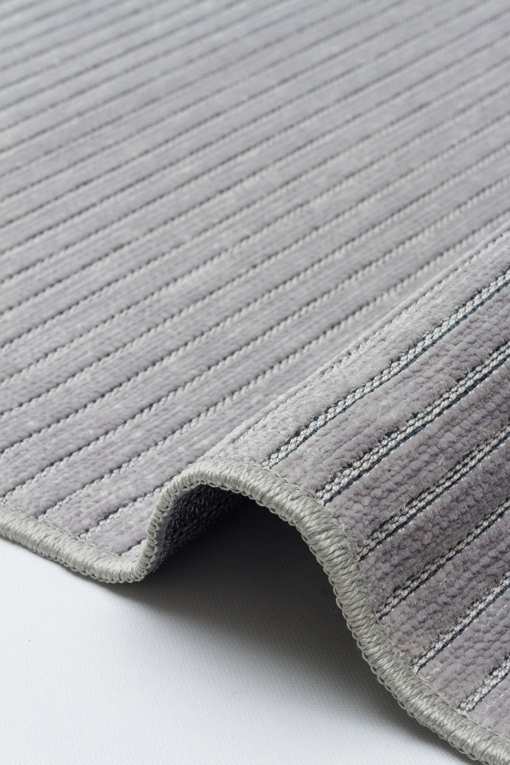 ŞÖNİL LİDYA - GRİ Makinede Yıkanabilir İskandinav Desenli Salon Koridor Mutfak Şönil Dokuma Halı