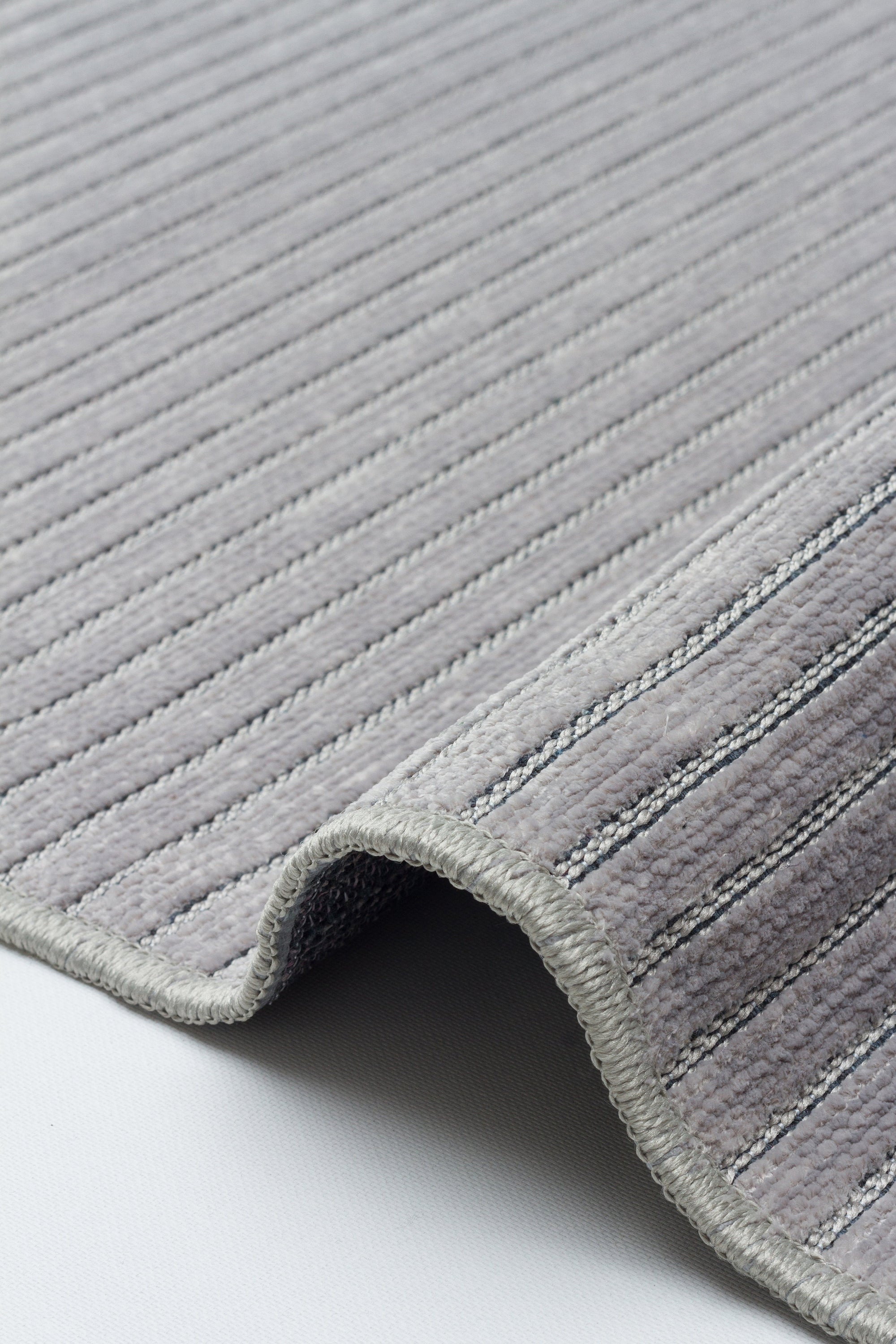 ŞÖNİL LİDYA - GRİ Makinede Yıkanabilir İskandinav Desenli Salon Koridor Mutfak Şönil Dokuma Halı