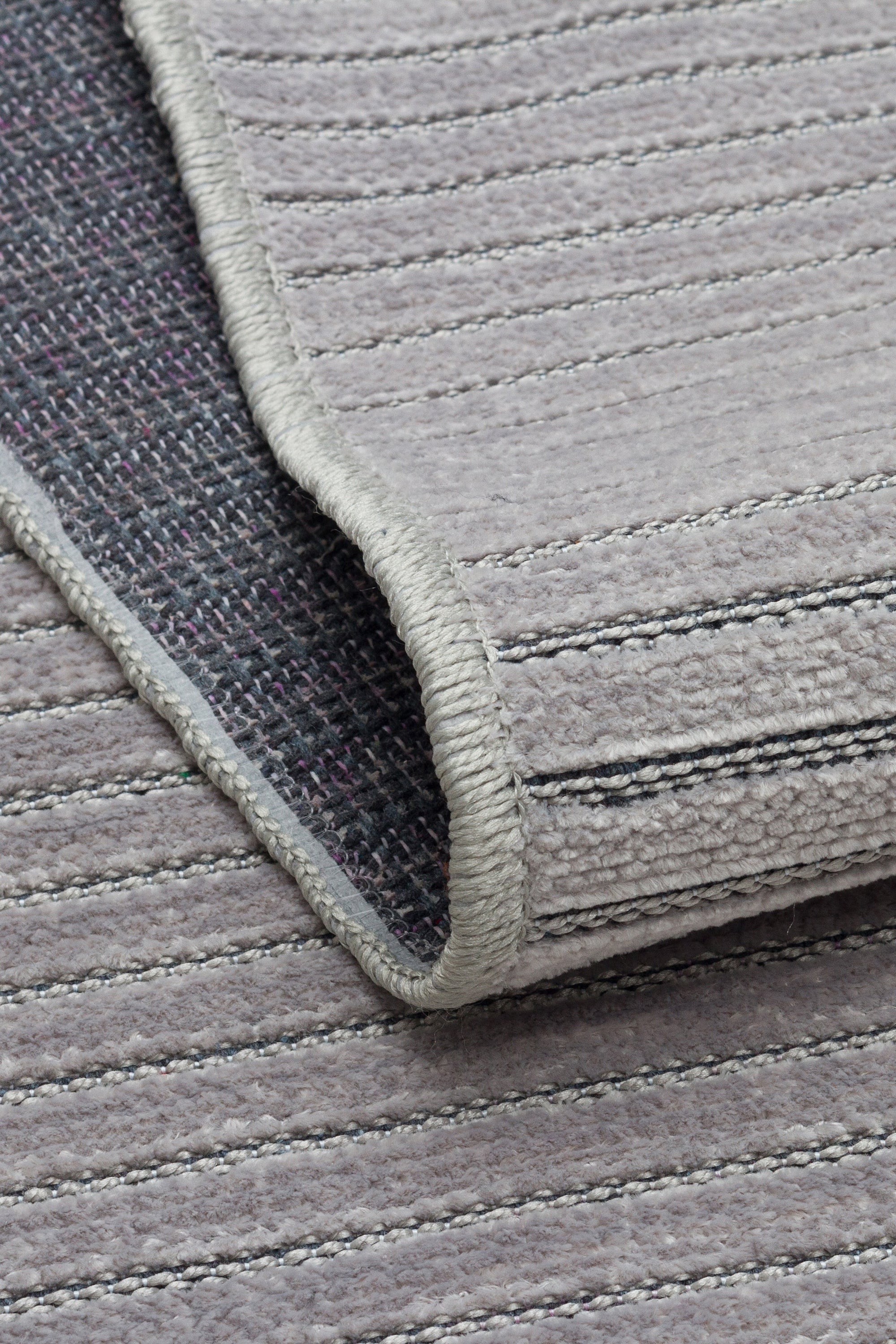 ŞÖNİL LİDYA - GRİ Makinede Yıkanabilir İskandinav Desenli Salon Koridor Mutfak Şönil Dokuma Halı