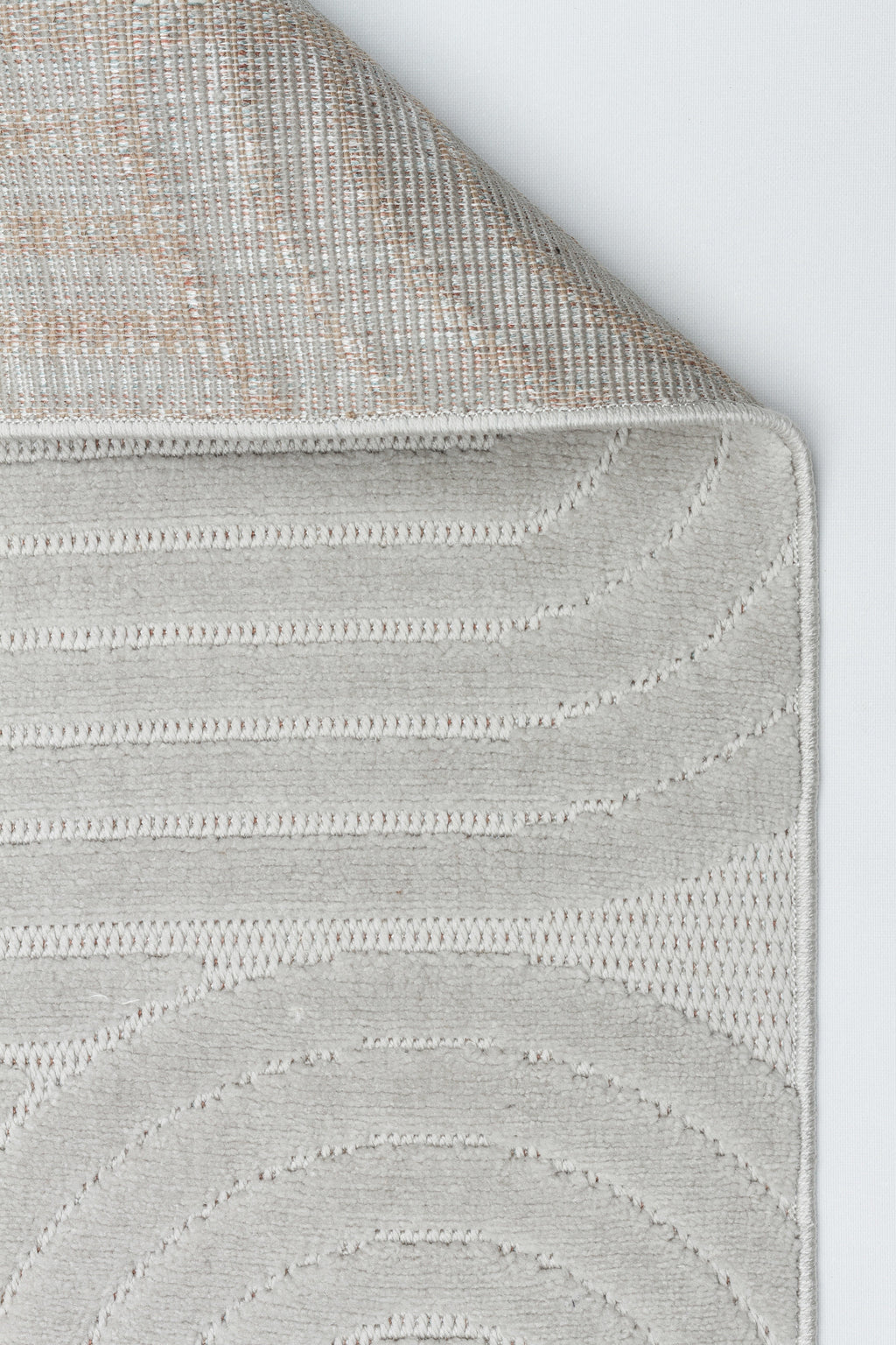 MİLAS C42-GRİ Kabartmalı Modern Geometrik Desenli Salon Koridor Mutfak Halısı