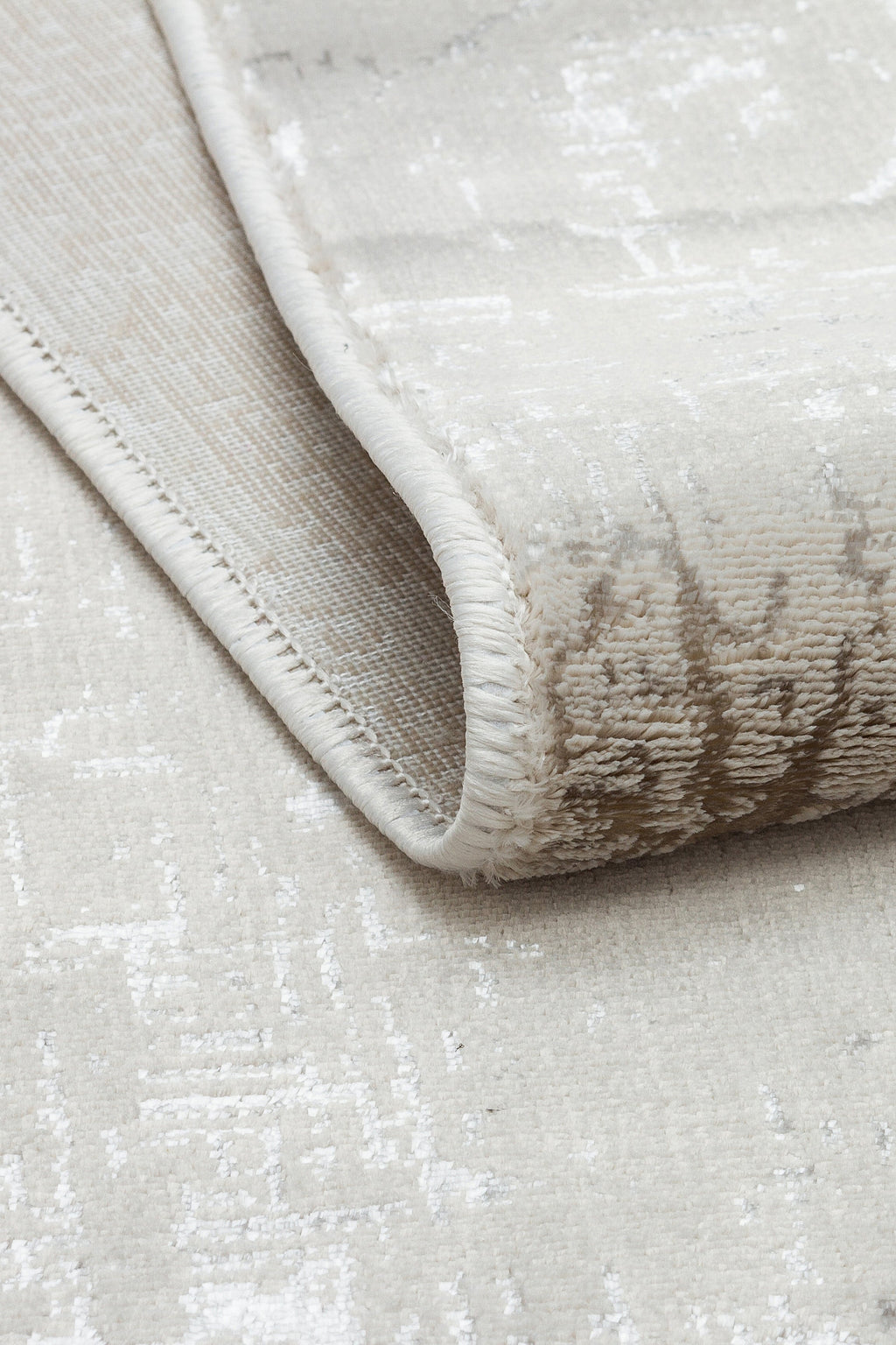 LOTUS C26-BEJ Sentetik Bambu Parlak Saten Salon Koridor Mutfak Halısı-004